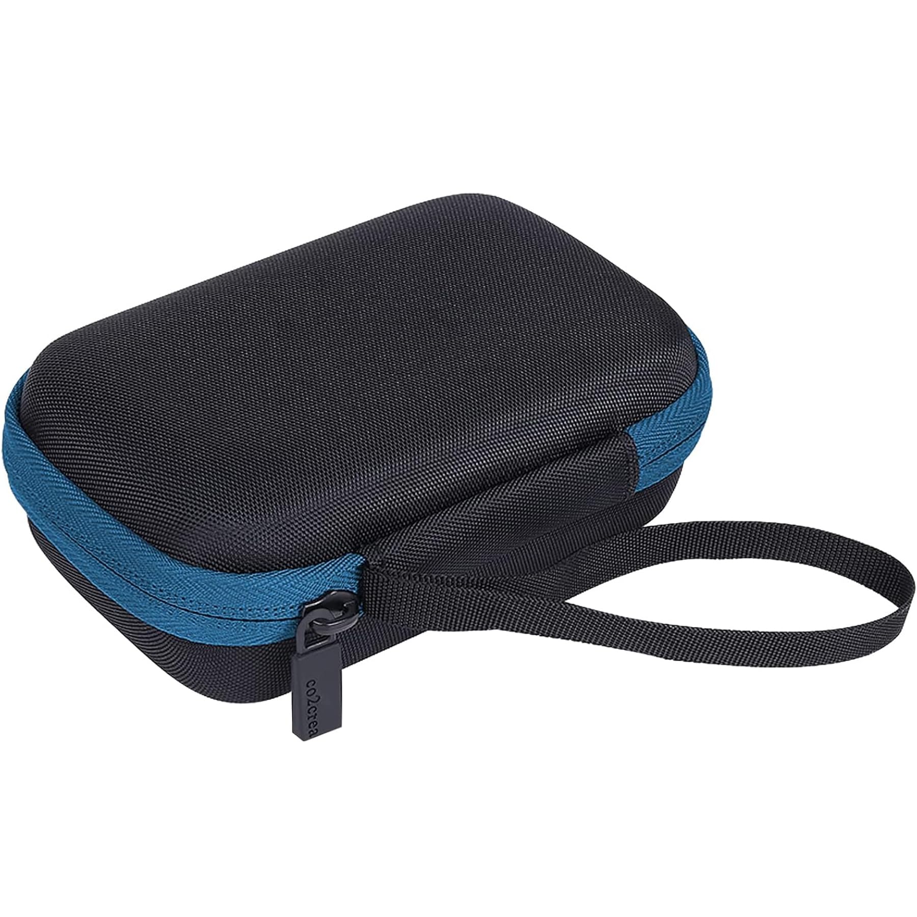 Co2Crea Hard Carrying Case Replacement For Jbl Go 4 Go3 Go 3 Eco Portable Speaker (Black Case + Inside Blue)