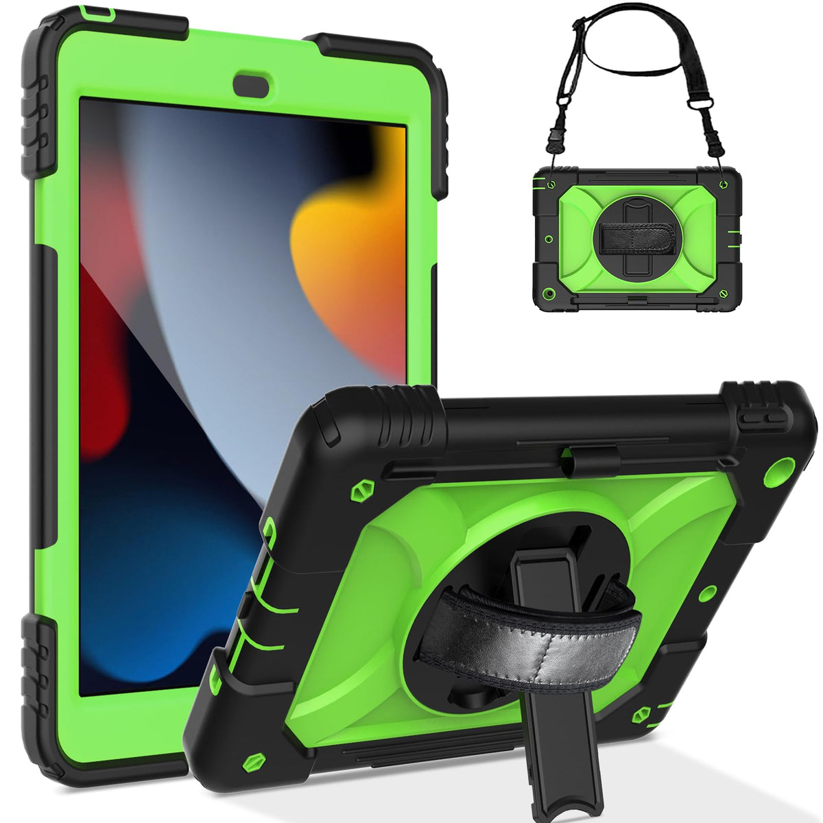 Ltrop Ipad 9Th Generation Case,Ipad 8Th/7Th Generation Case,Ipad 10.2 Kids Case,Protective Ipad Cover Case With Pencil Holder/Ro