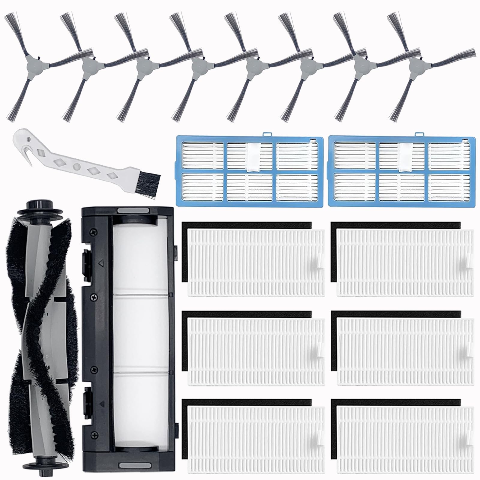 19 Pack SmartClean 2000 Accessories Kit for Ionvac SmartClean 2000 Robot Vacuum Replacement Parts