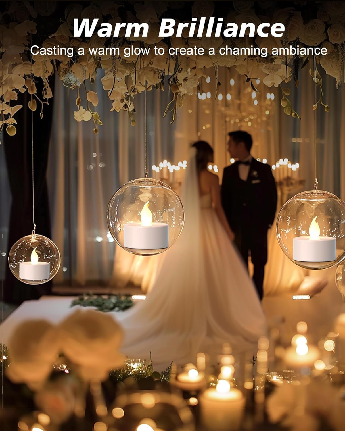 Punpuba Led Tea Lights Flameless Candles  150Pack Tealight Candle Realistic And Bright Flickering Long Lasting 200Hours For Holi