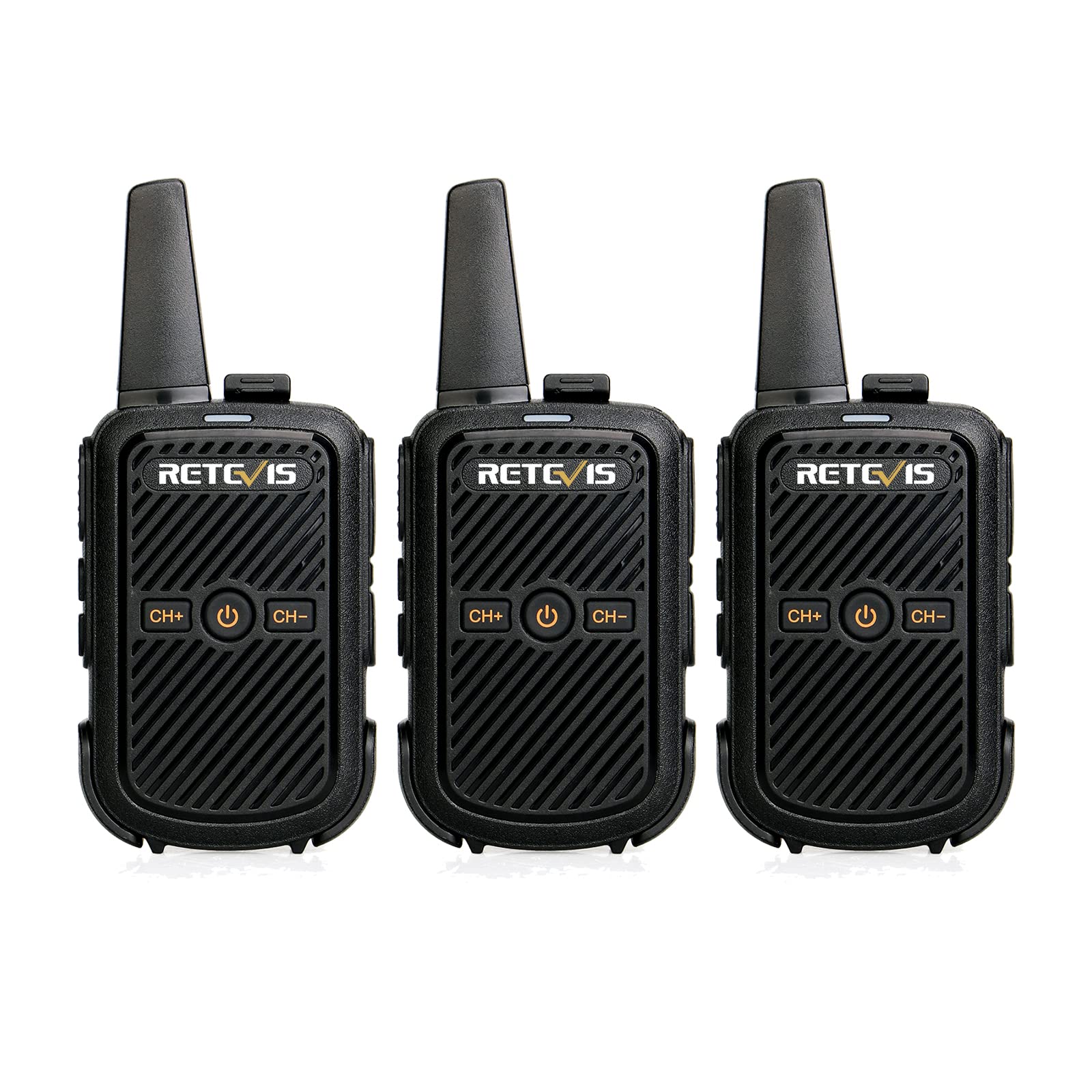 Retevis Rt15 Mini Walkie Talkies 3 Pack,Small Portable 2 Way Radios Walkie Talkies,Compact,Walky Talky Rechargeable For Family Warehouse Hiking Camping Gift