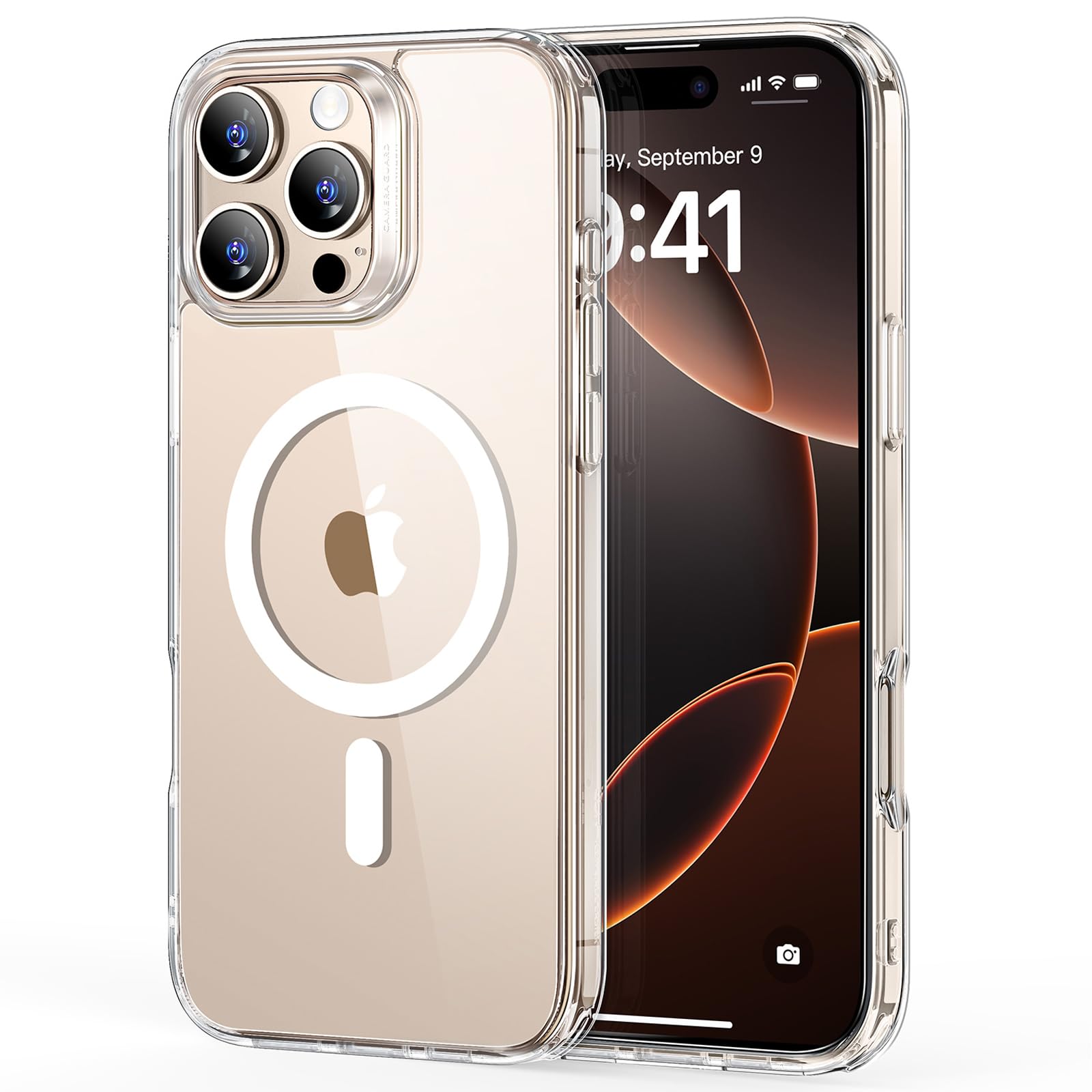 ESR for iPhone 16 Pro Case Clear, Compatible with MagSafe, Magnetic Slim Phone Case for iPhone 16 Pro, Camera Protection, Shockp