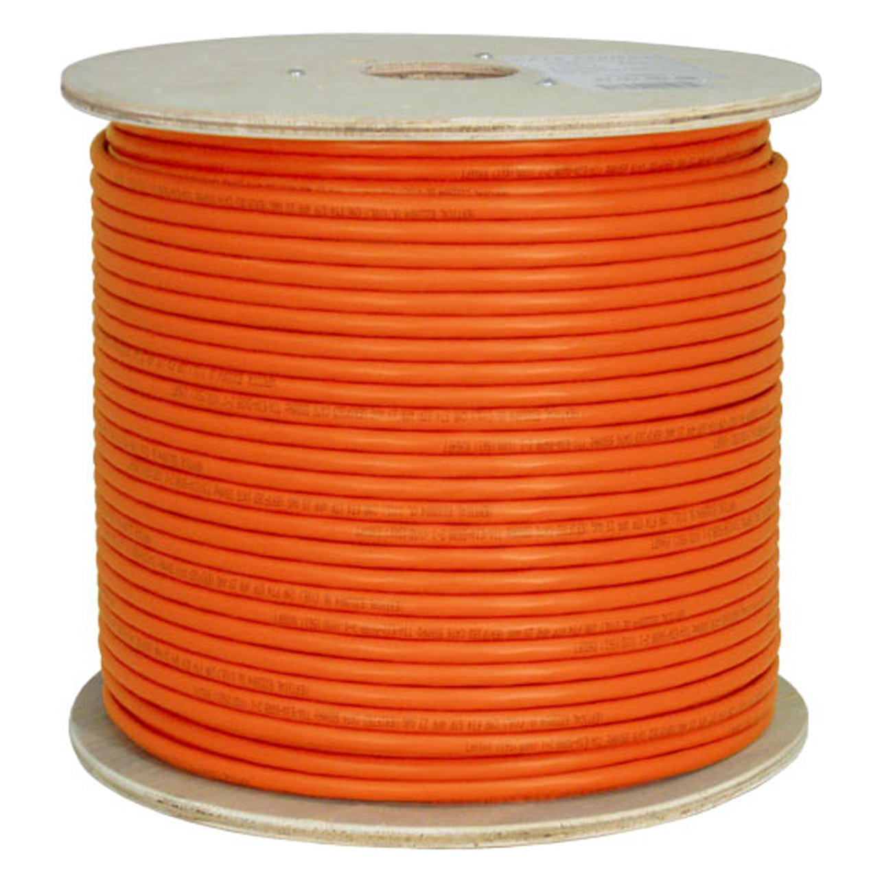 Vertical Cable Cat6, 550 MHz, Shielded, 23AWG, Solid Bare Copper, 1000ft, Bulk Ethernet Cable, Orange