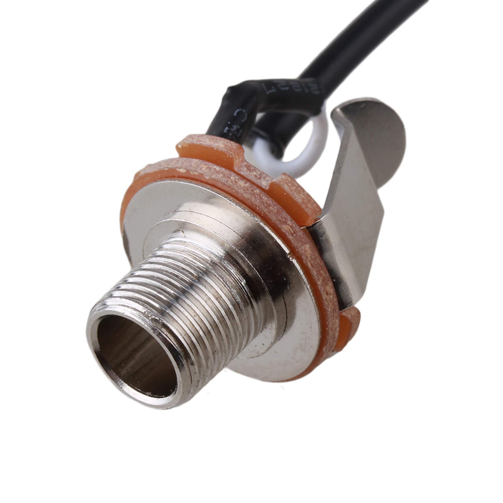 Lovermusic Piezo Transducer Microphone Pickup Jack Mic Contact Replacement For Guitar Diy