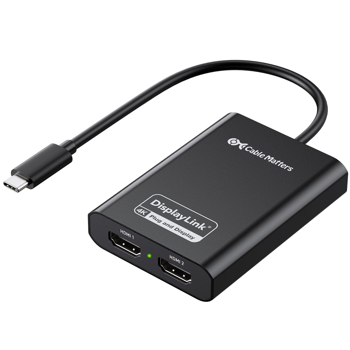 Cable Matters DisplayLink USB C to Dual HDMI Adapter, Supports Dual 4K ...