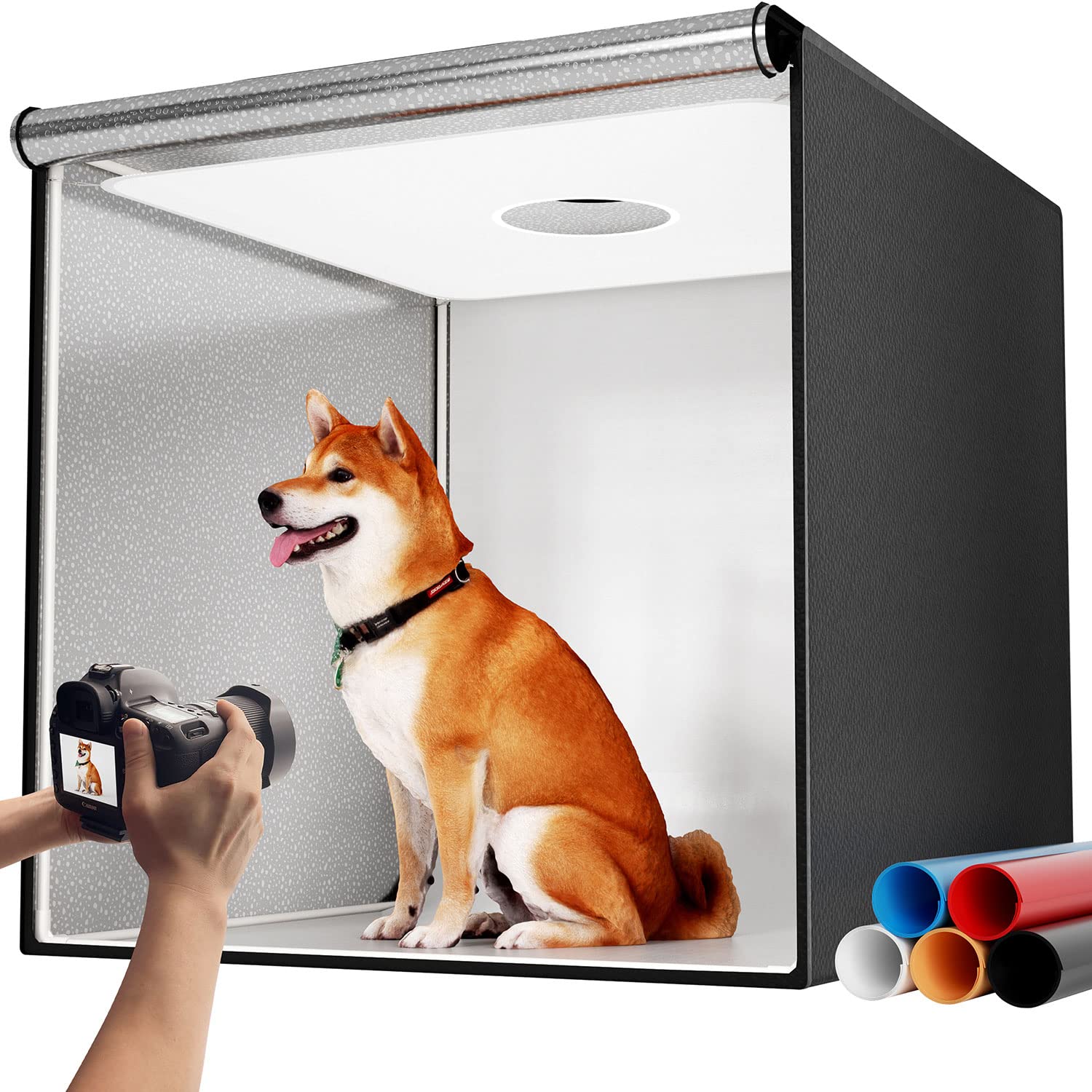 Photo Studio Light Box For Photography: Takerers 32X32 Inch 210 Led Large Lightbox For Product With 3 Stepless Dimming Light Pan