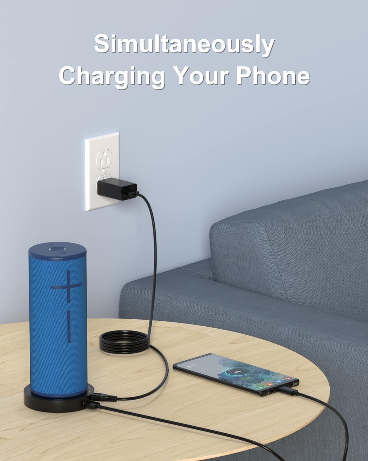 Fgieu Charging Dock Compatible With Ultimate Ears Boom 3, Megaboom 3, Blast & Megablast Portable Waterproof Speaker. (Charging P