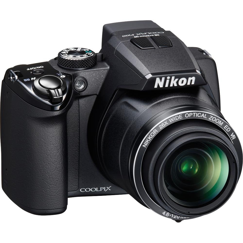 Nikon Coolpix P100 10 MP Digital Camera with 26x Optical Vibration Reduction (VR) Zoom and 3-Inch LCD (Black) (OLD MODEL)