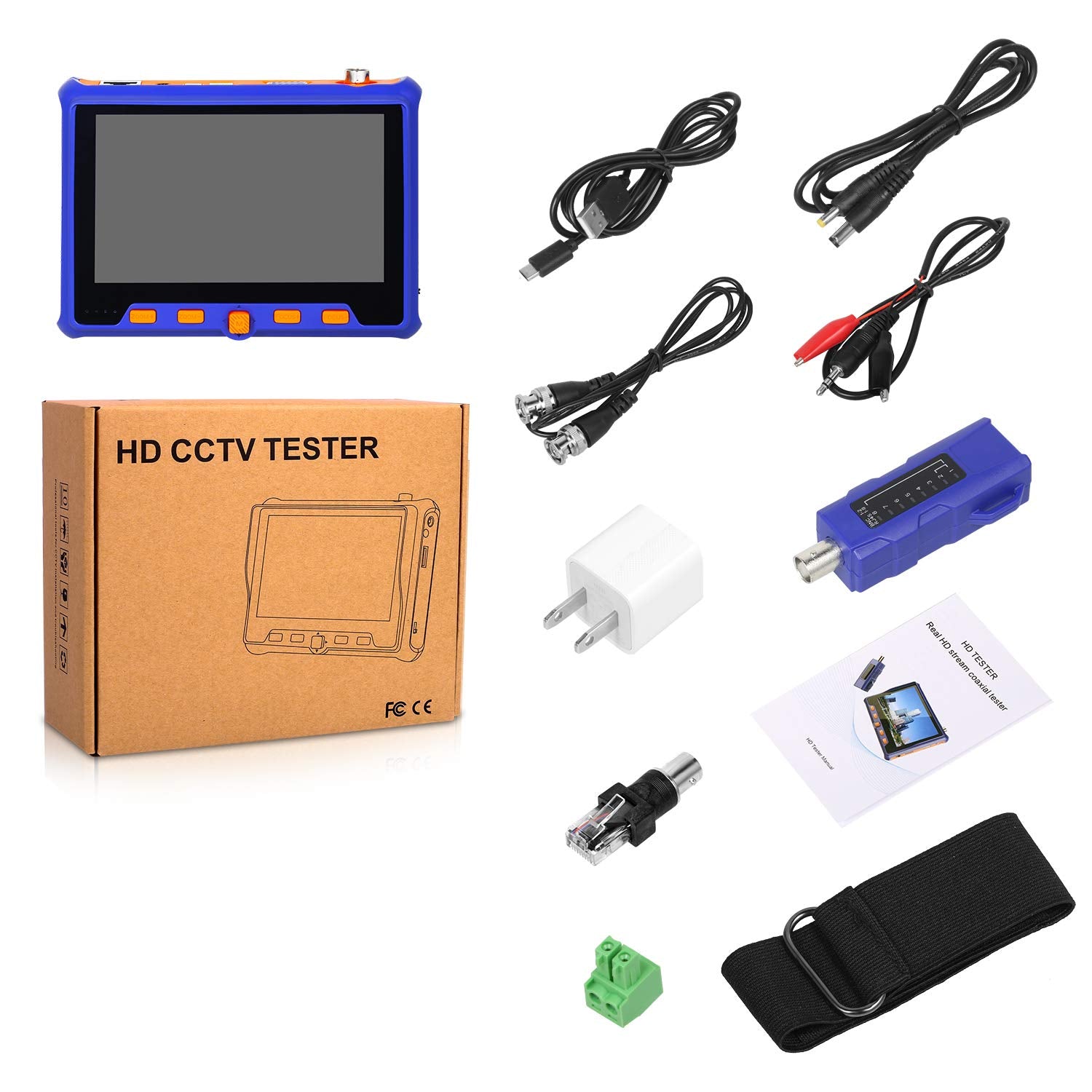 Sgef Portable Wrist Cctv Tester,5 Lcd Monitor,Hdmi In &Vga In,Camera Debugging Helper