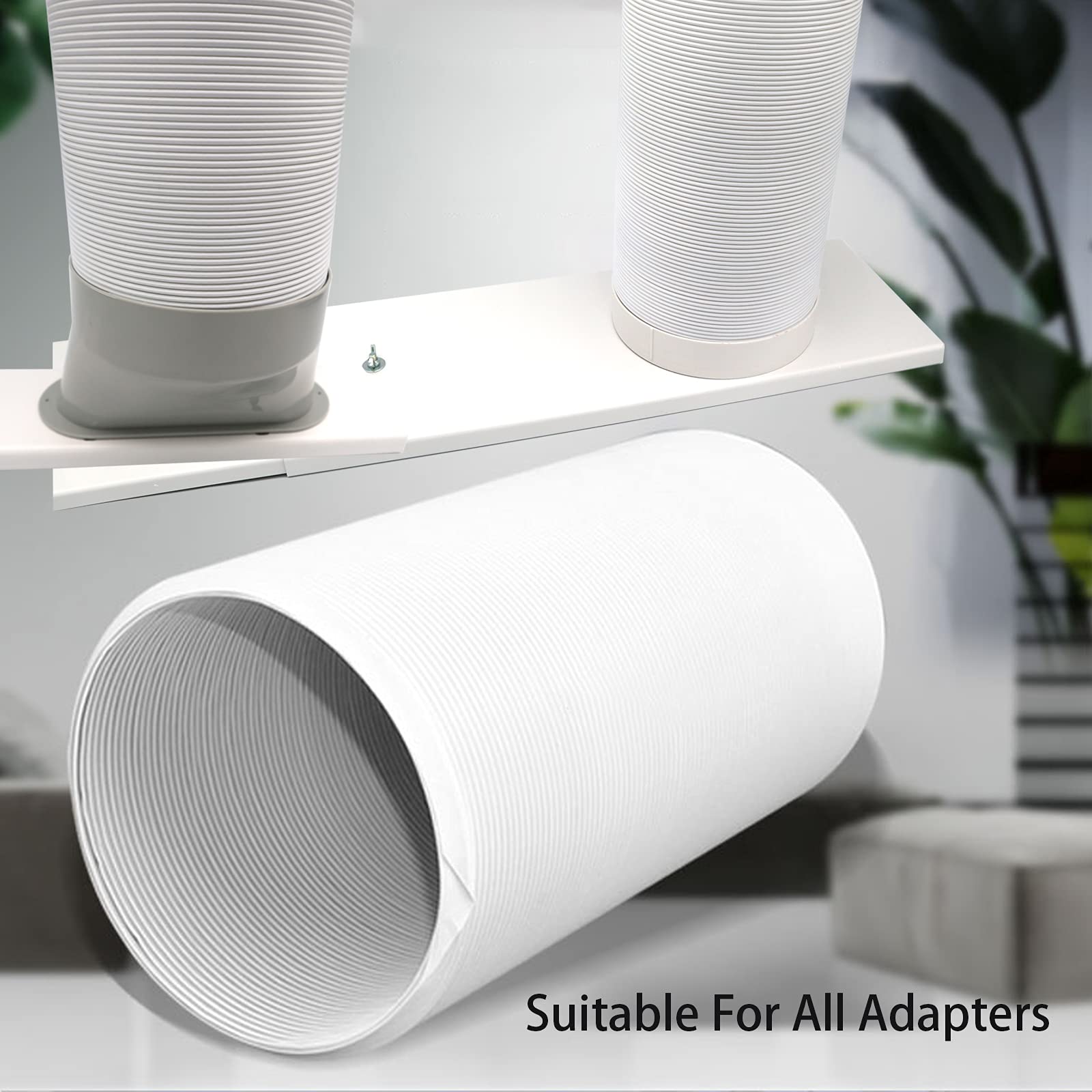 Portable Ac Hose 5.9'' Diameter Portable Exhaust Vent For Portable Air Conditioners, Suitable For 5.9''/6'' Exhaust Hose Adaptor