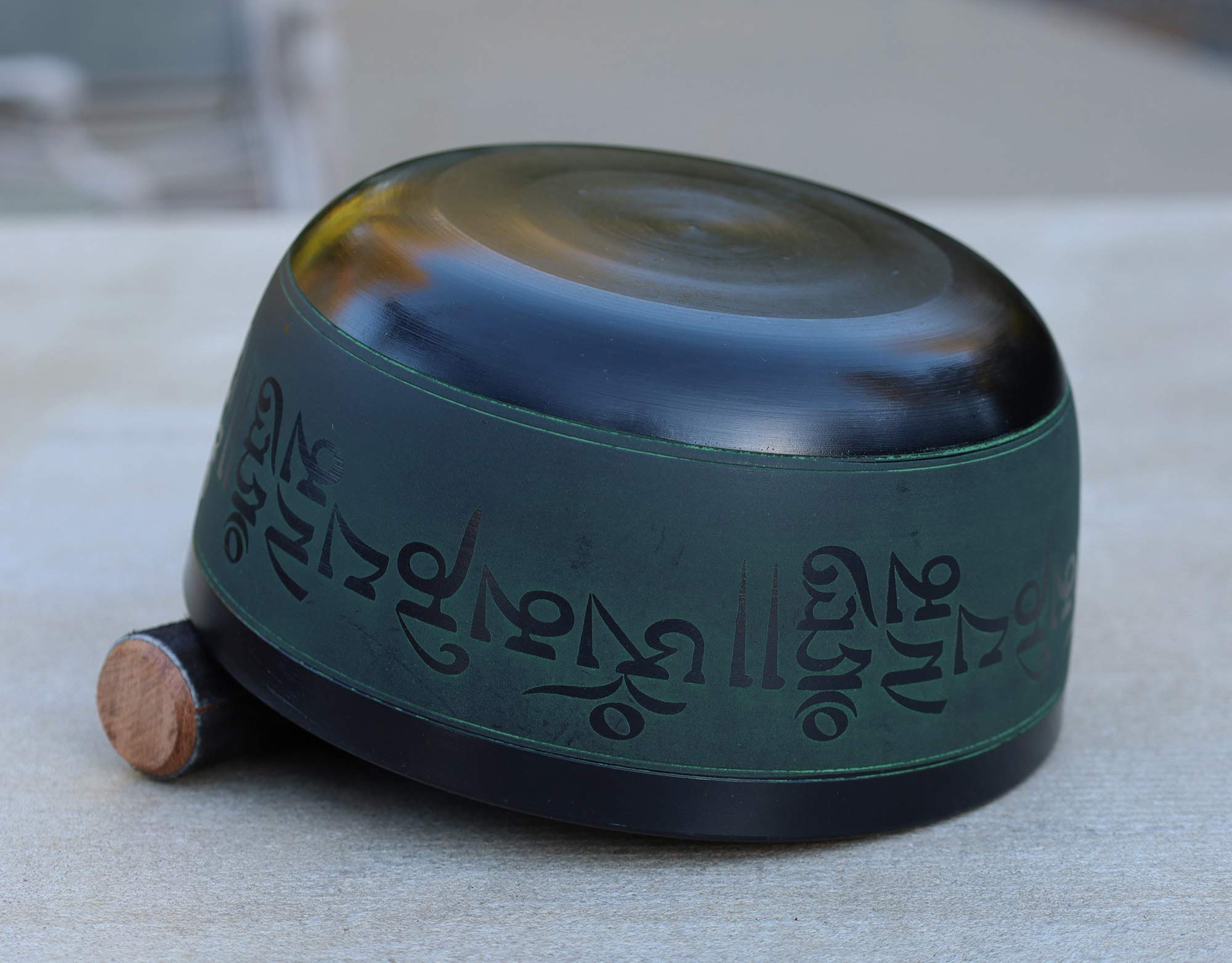 Dharmaobjects Tibetan Meditation Buddha Singing Bowl Mallet Mat Cushion Set (7 Inches, Buddha)