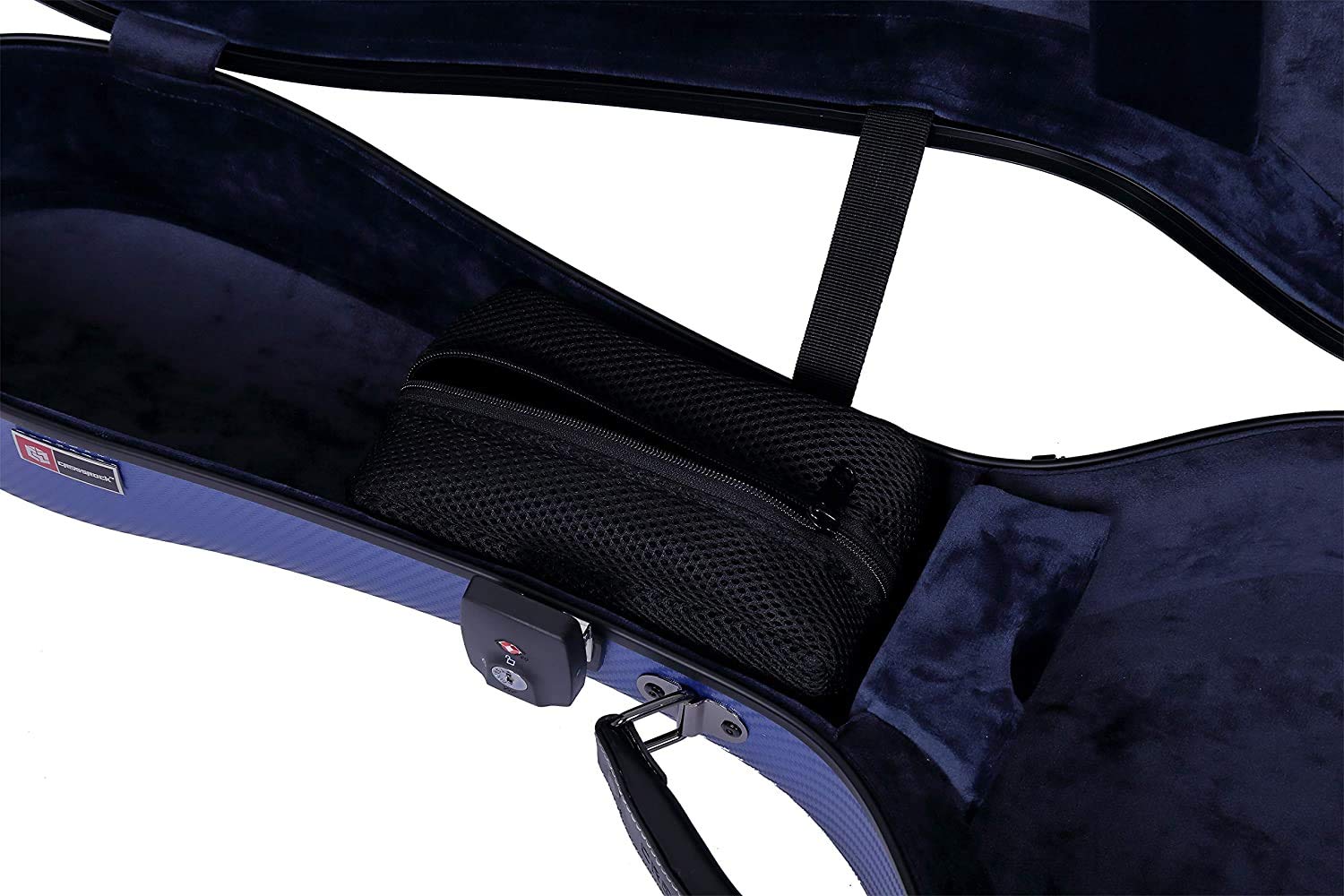 Crossrock Poly Carbon Fits 4/4 Classical Guitars, Anti Scratch Flight Case In Blue(Crf4020Cbl)