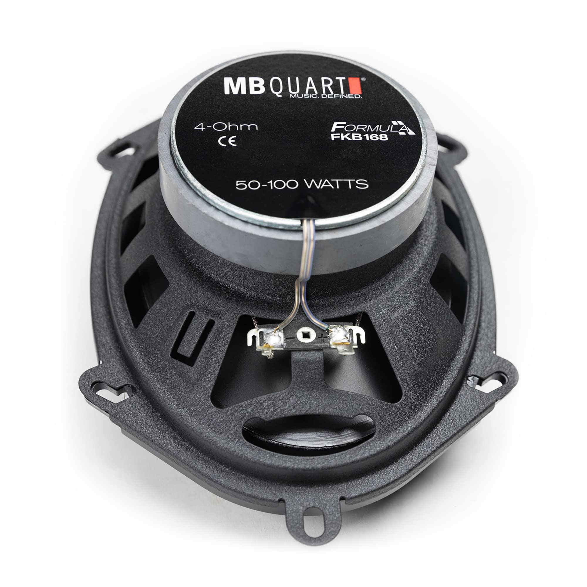 Mb Quart Fkb168 Formula Car Speakers (Black, Pair)     5X7 6X8 Inch Coaxial Speakers, 50 Watt, 2 Way Car Audio, Internal Crossov