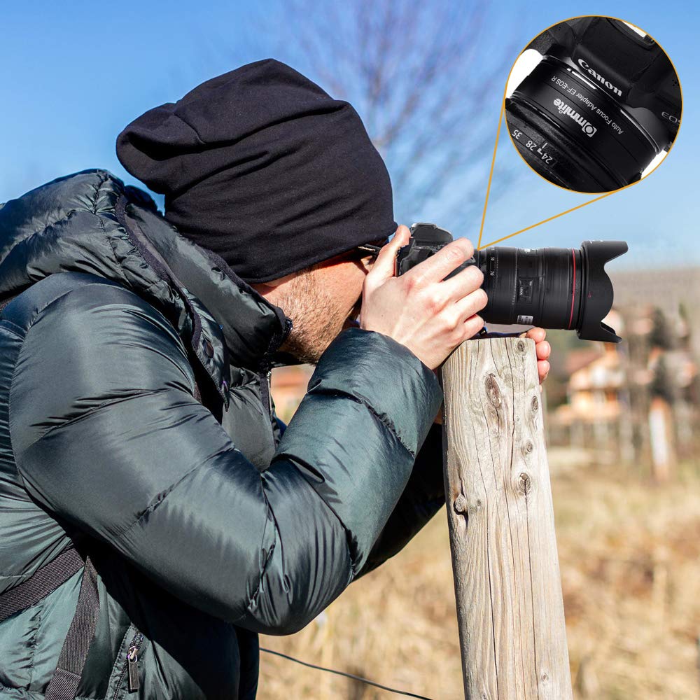 Commlite Cm Ef Eos R Lens Adapter, Electronic Auto Focus Ef To R Mount Adapter For Canon Ef/Ef S Lens To Eos R, Eos Rp, Eos R6,