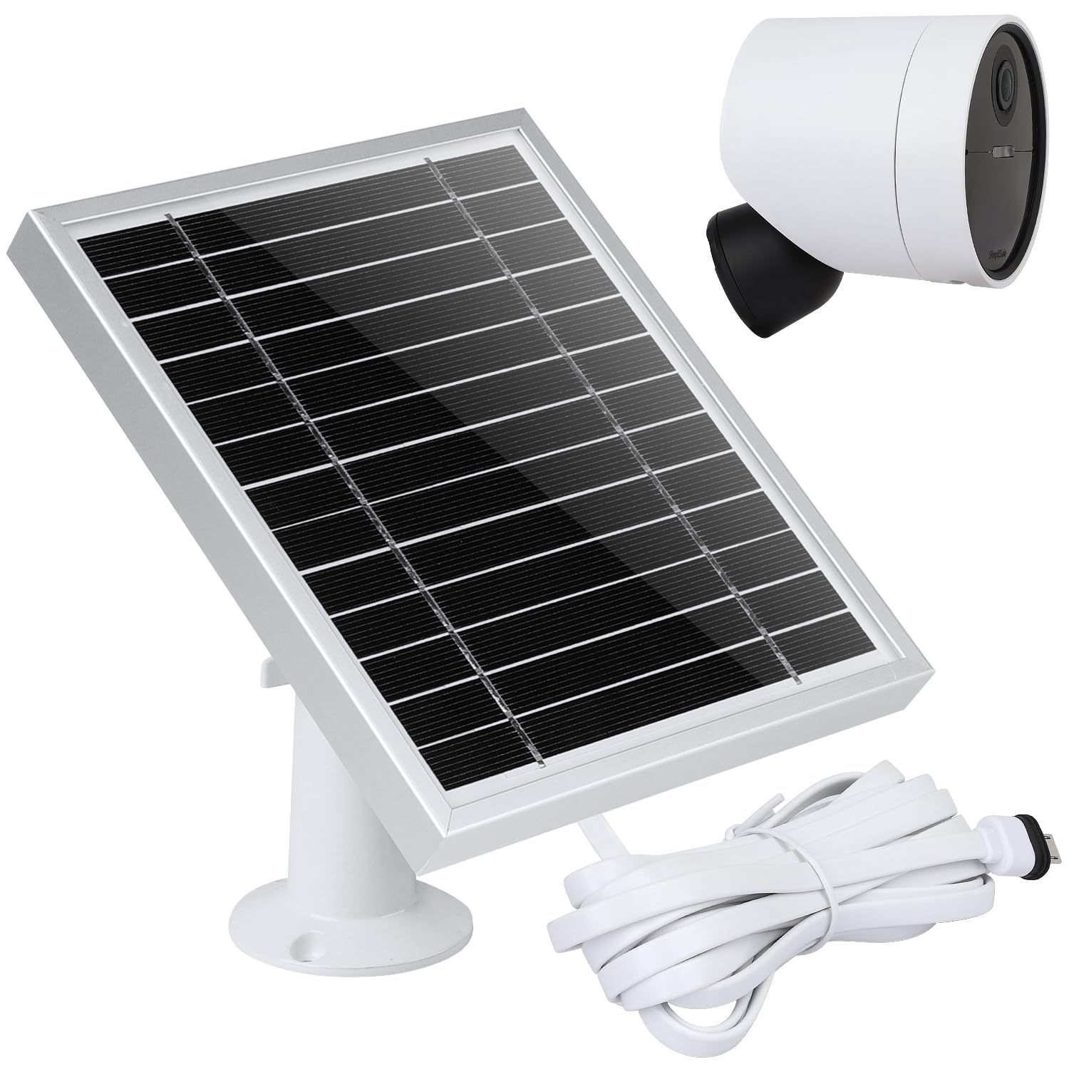 Uyodm Solar Panel Compatible With Simplisafe Outdoor Security Camera,Power Your Simplisafe Outdoor Camera Continuously, Al Alloy