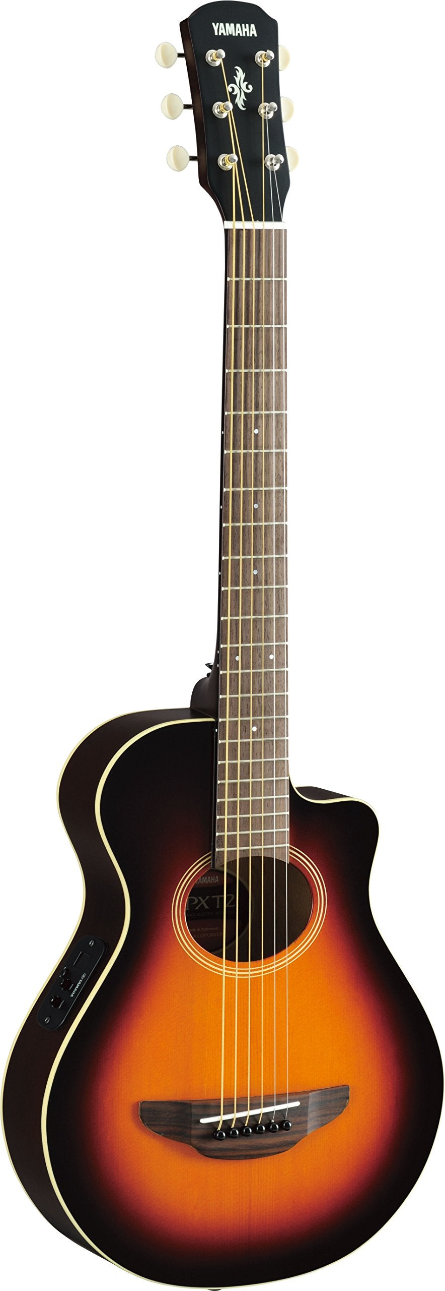 Yamaha Apxt2 34 Thinline Acoustic Electric Cutaway Guitar Old Violin Sunburst