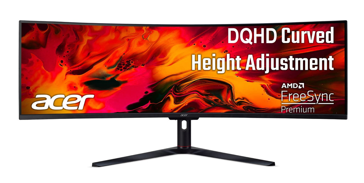 Ei 49'' Ag Va Curved Monitor|Acer Ei White Led Backlight Curved Gaming Lcd 49 Wide Ag Va, Curved 5120 X 1440 120Hz 1800R Curvatu