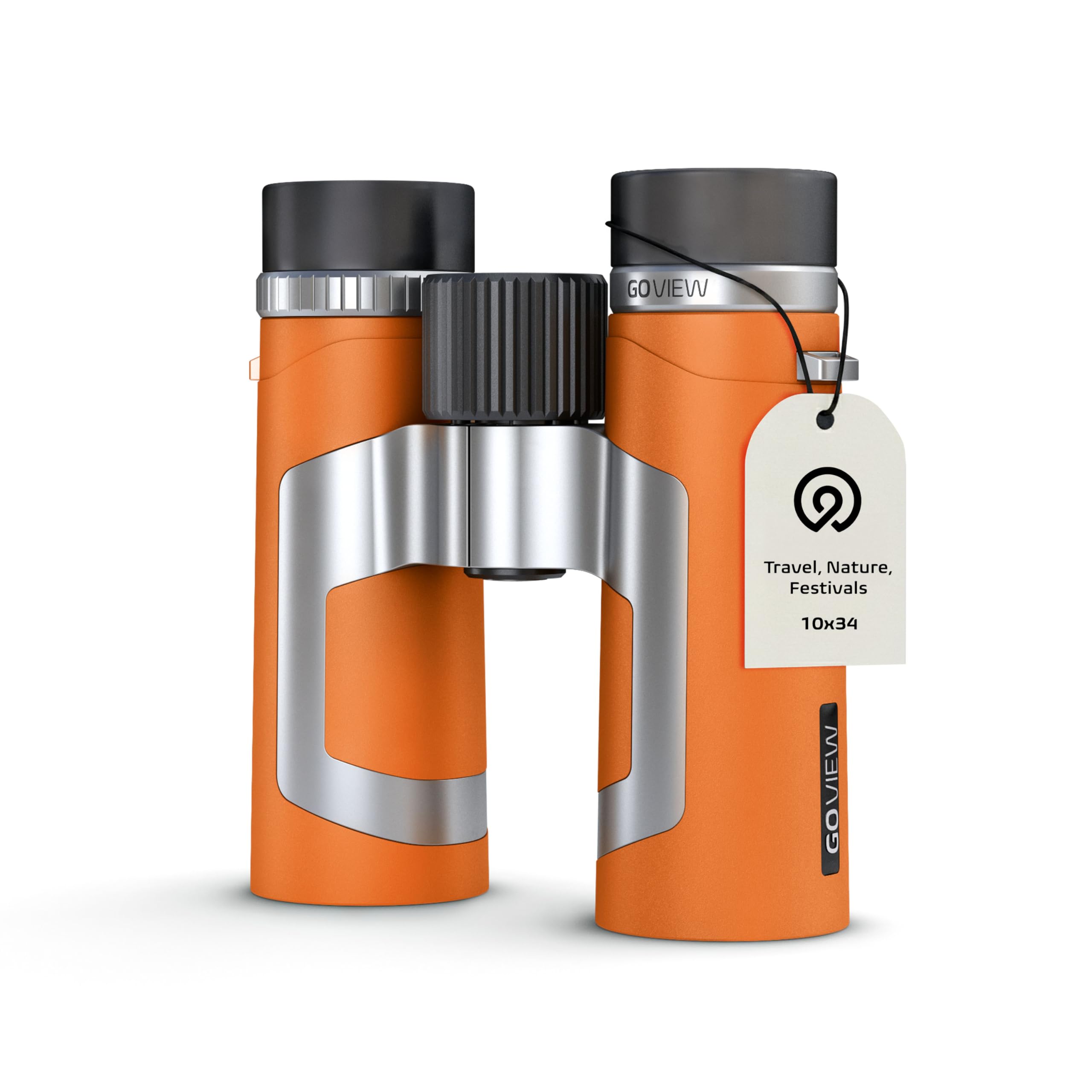 GoView Binoculars ZOOMR 10x34, Sunset Orange