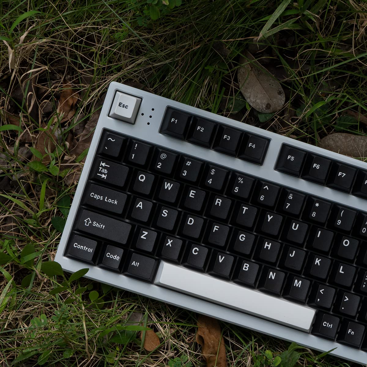 Black White Wob Keycaps Set 173 Keys Cherry Profile Doubleshot Custom Keycaps Iso Ansi For Cherry Mx Gateron 60% 65% 75% 95% Mec