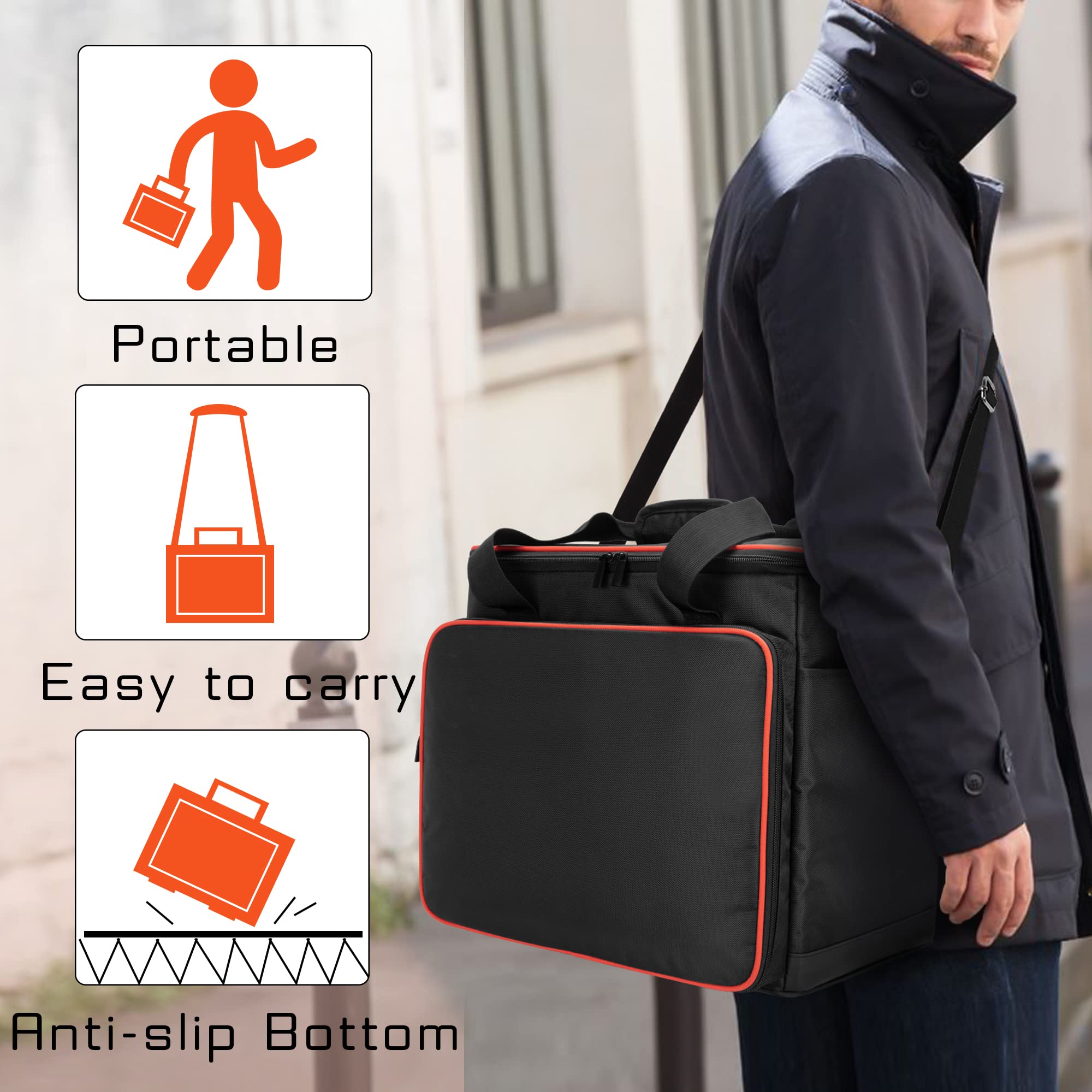 Trunab Travel Carrying Bag Compatible With Jackery Explorer 1500, Portable Power Station Storage Case With Waterproof Bottom And