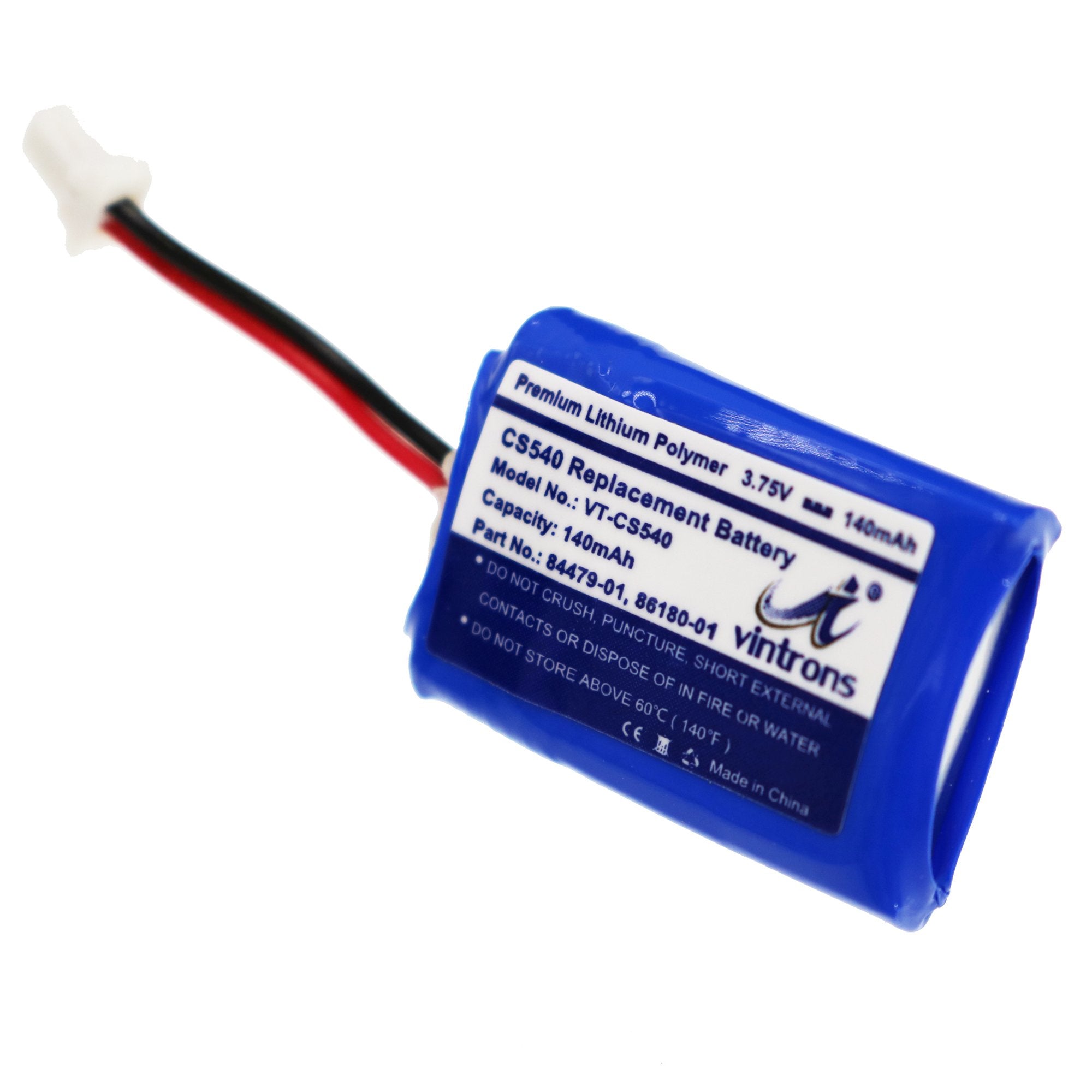 Cs540, C054 Battery Replacement, Vintrons 86180 01, 84479 01, Cs540 Battery For Plantronics Cs540, C054 Wireless Headset,