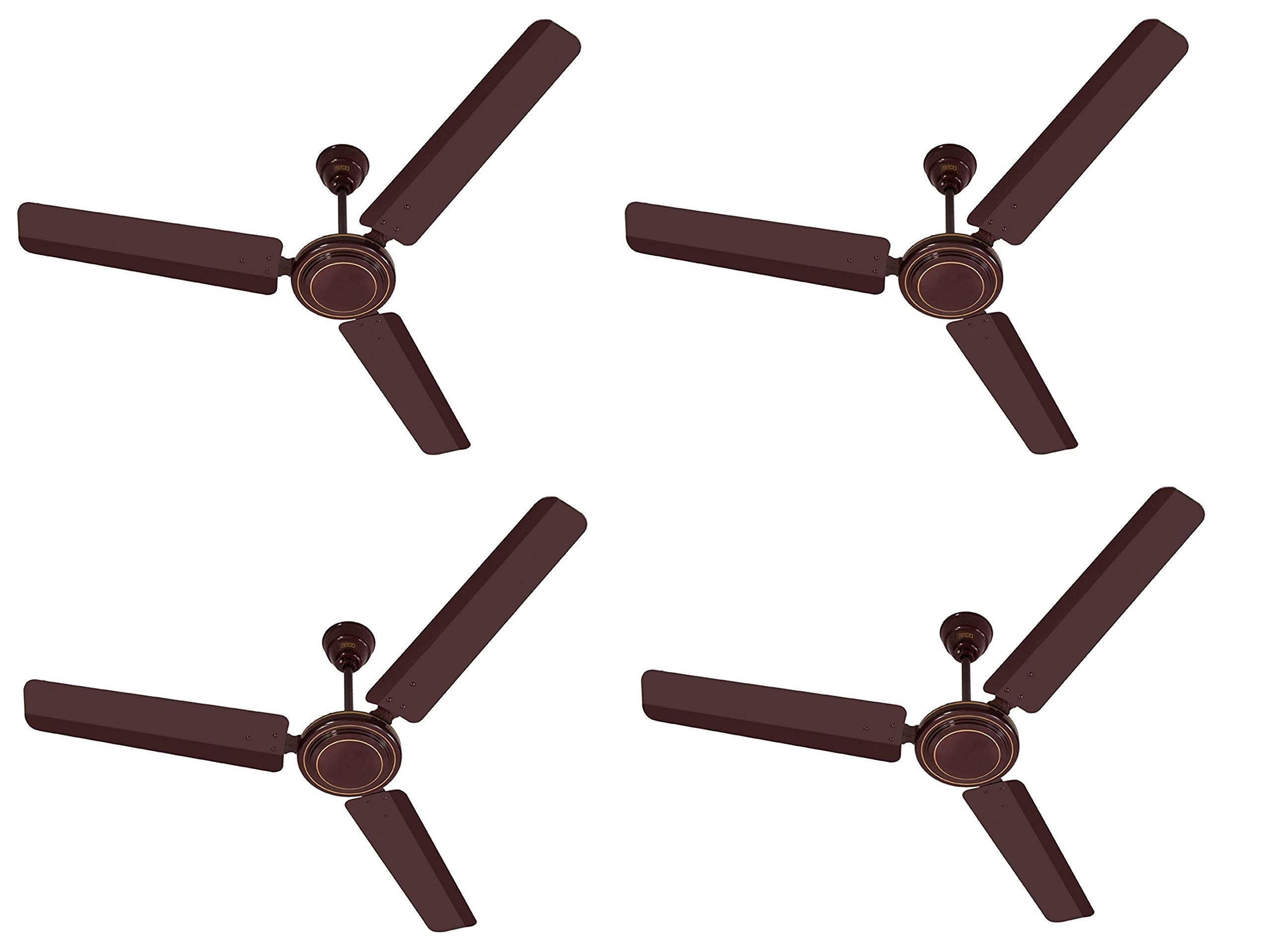 Usha Swift 1200 Mm Ceiling Fan (Rich Brown) Pack Of 4