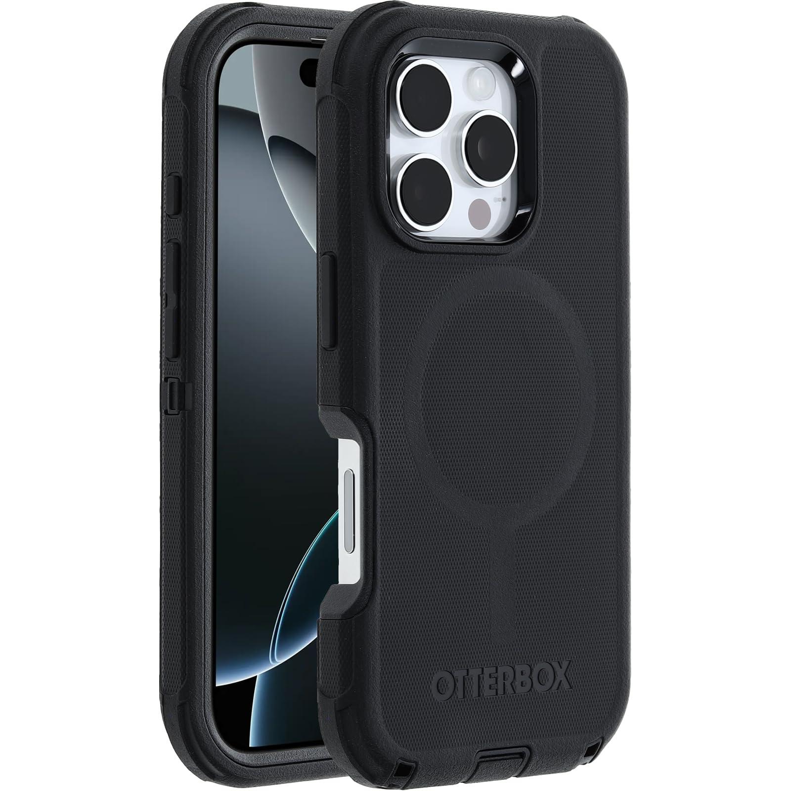 OtterBox Defender Series Case for iPhone 16 Pro - Black, Durable Protection, Shockproof Design