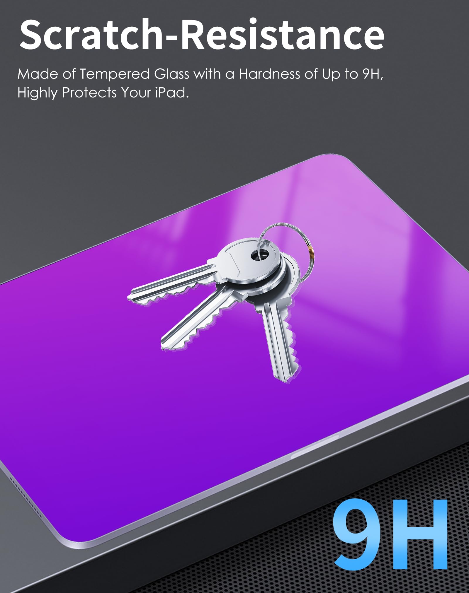 Gradient Privacy Screen Protector For Ipad 9Th/8Th/7Th Generation (10.2 Inch, 2021/2020/2019) Tempered Glass For Ipad 9 Gen Anti