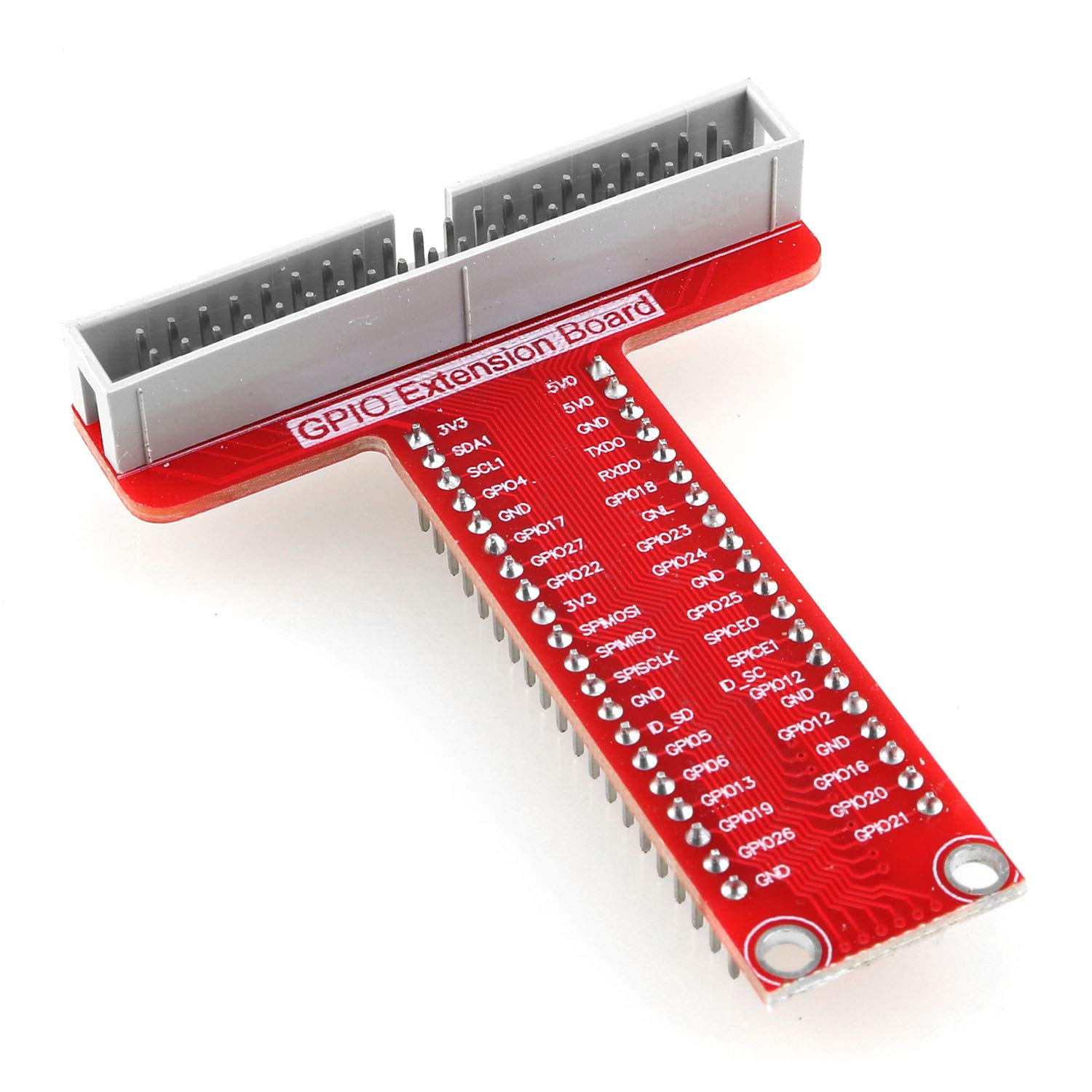 Dgzzi Rpi Gpio Breakout Expansion Board+ 21Cm 40Pin Gpio Flat Ribbon Cable For 4B/3B/3B+/2B/1B+