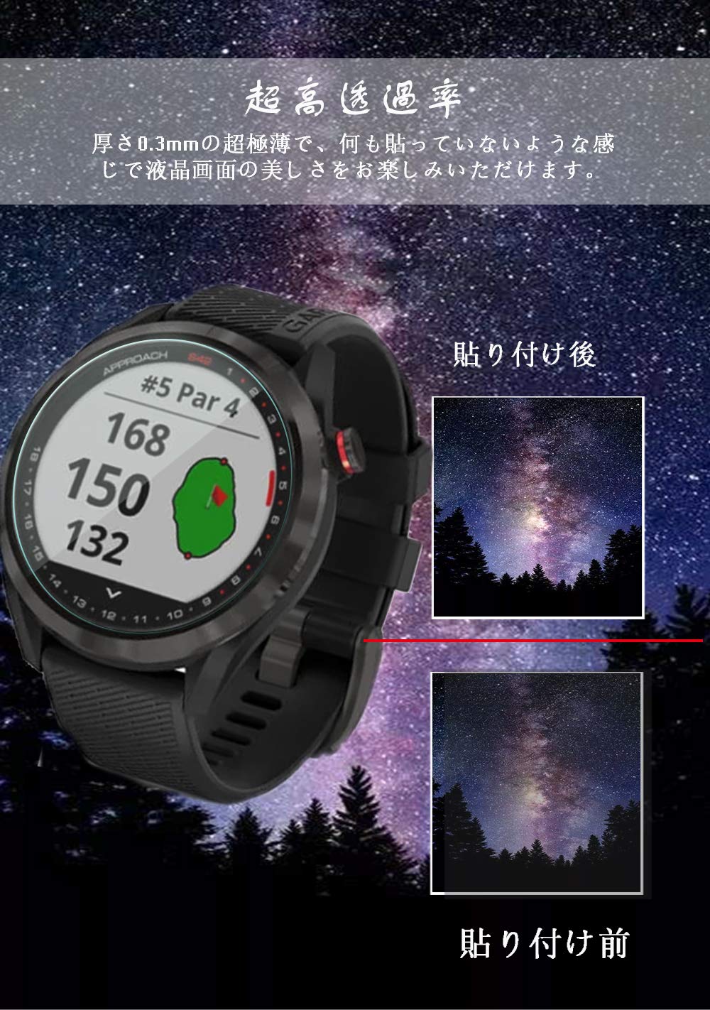 For Garmin Approach S20 Golf Watch (2X) Smartwatch Screen Protector Invisible Ultra Hd Clear Film Anti Scratch Skin Guard   Smoo