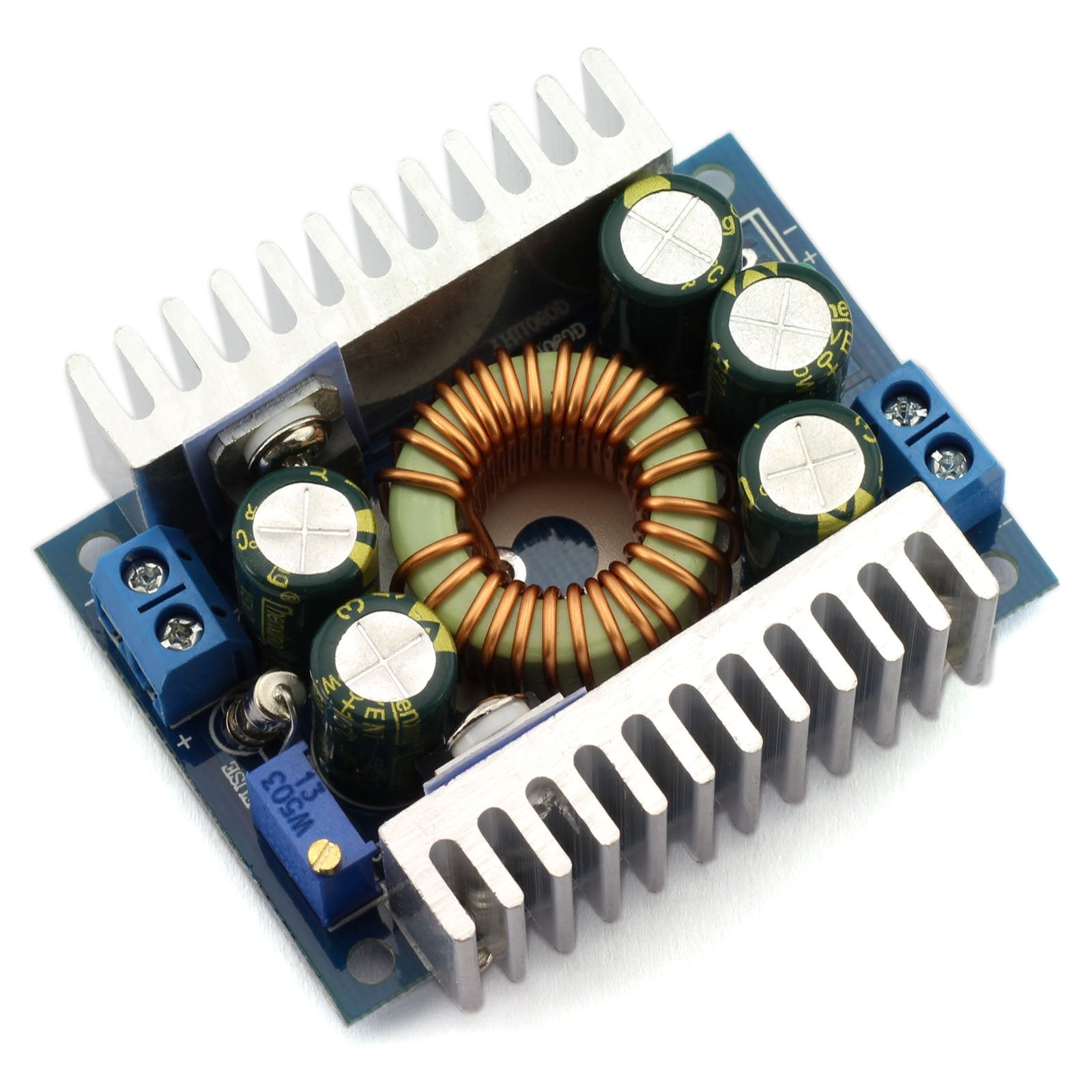Dzs Elec 12A Dc Dc Step Down Buck Converter Low Ripple With Heat Sink 4.5V 30V To 0.8V 30V Vehicular Voltage Regulator