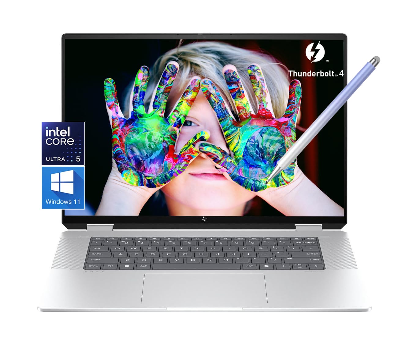 Hp Envy 2-In-1 Laptop, 16'' Wide Ultra Xga (1920 X 1200) Touchscreen, Intel Core Ultra 5-16Gb Memory, 512Gb Pcie Ssd, 5Mp Ir Cam