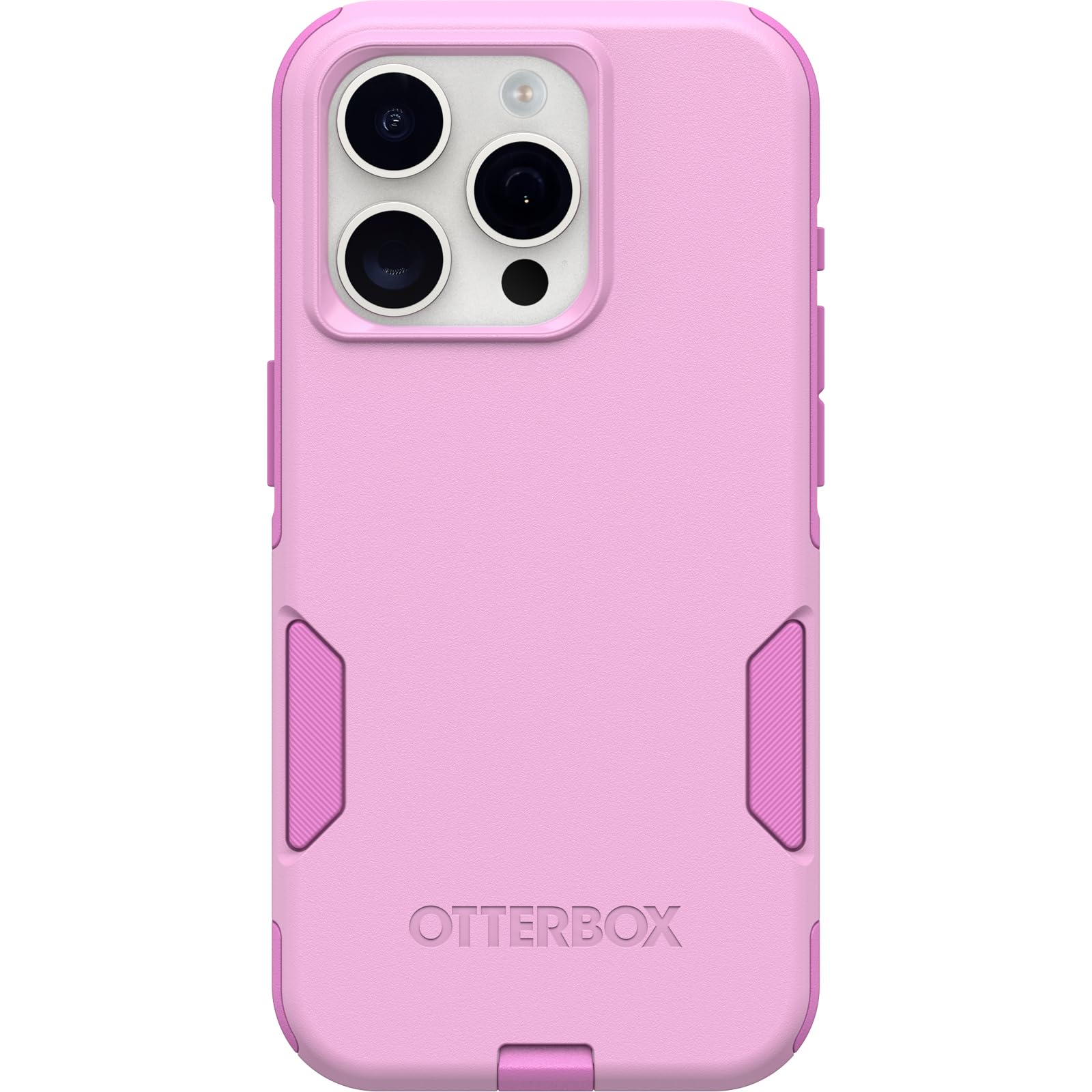 Otterbox Iphone 15 Pro (Only) Commuter Series Case   Run Wildflower (Pink), Slim & Tough, Pocket Friendly, With Port Protection