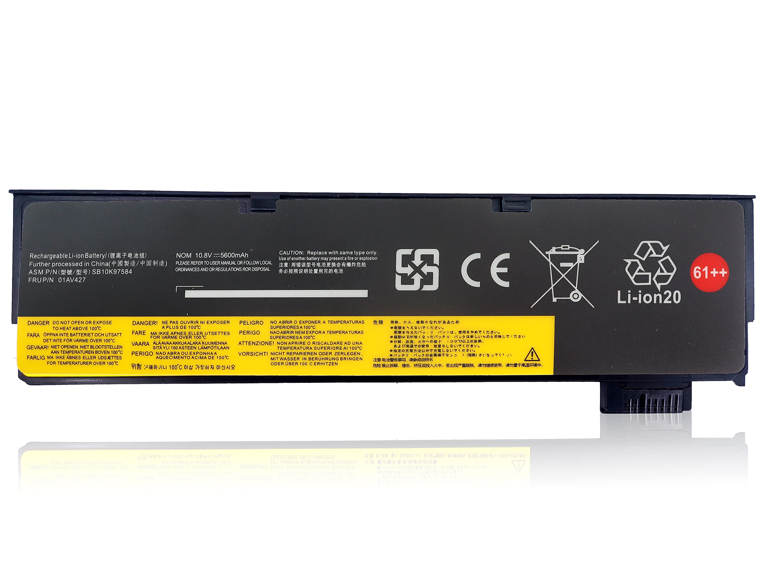 01Av427 01Av425 Sb10K97584 T470 T480 61++ Laptop Battery For Lenovo Thinkpad T470 T480 P51S P52S T570 T580 A475 A485 Tp25 Series
