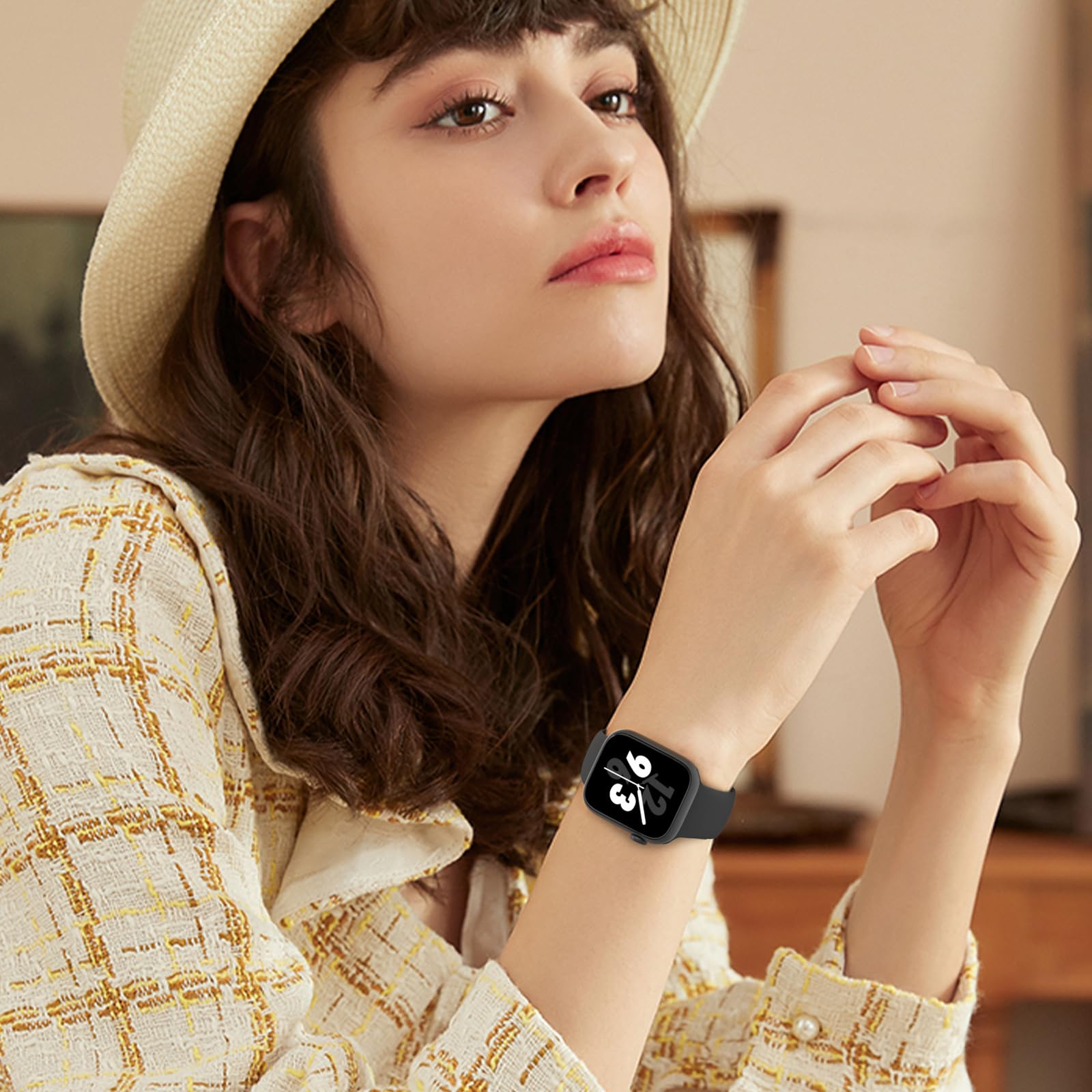 Sport Band Compatible With Apple Watch 38Mm 40Mm 41Mm 42Mm 44Mm 45Mm 46Mm 49Mm, Replacement Soft Silicone Strap Wristbands For I