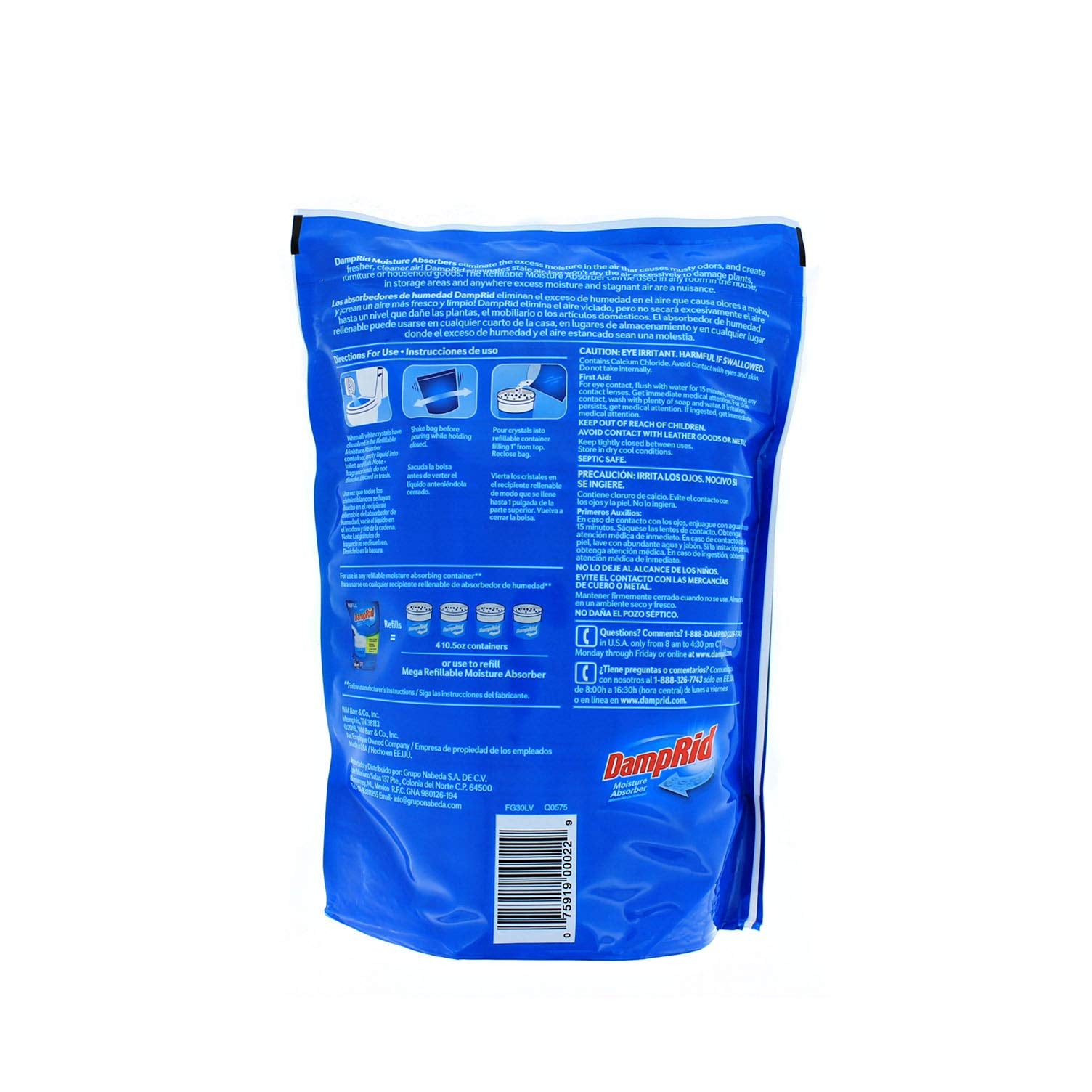 Damprid - Lavender Vanilla Moisture Absorber - 42 Oz. Refill Bag - Attracts & Traps Moisture For Fresher, Cleaner Air