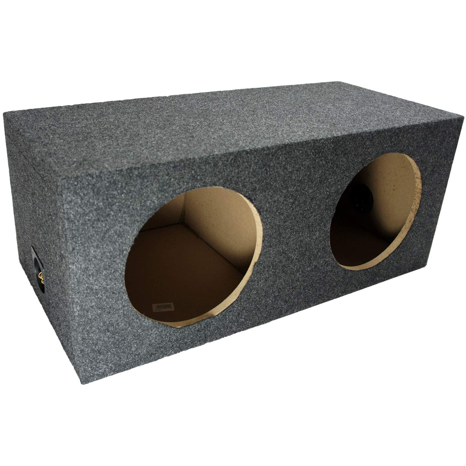 American Sound Connection Asc Rf210H Car Audio Dual 10'' Sealed Subwoofer Rear Angle Sub Box Enclosure 5/8'' Mdf Wood