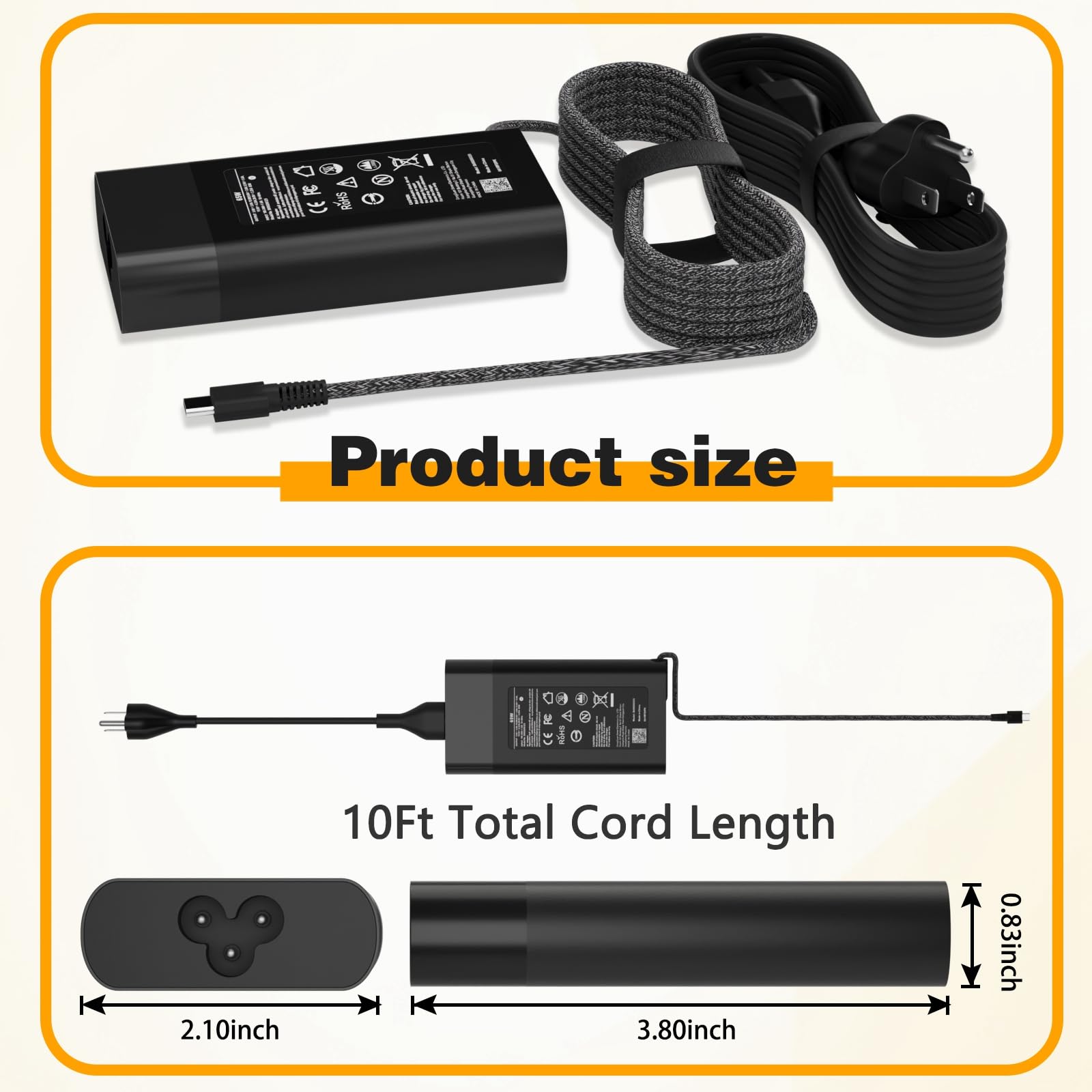 Universal Chromebook Charger Usb C Type C 45W&65W Usb C Laptop Charger For Lenovo/Dell/Hp Computer :Spectre X360 Elitebook Think