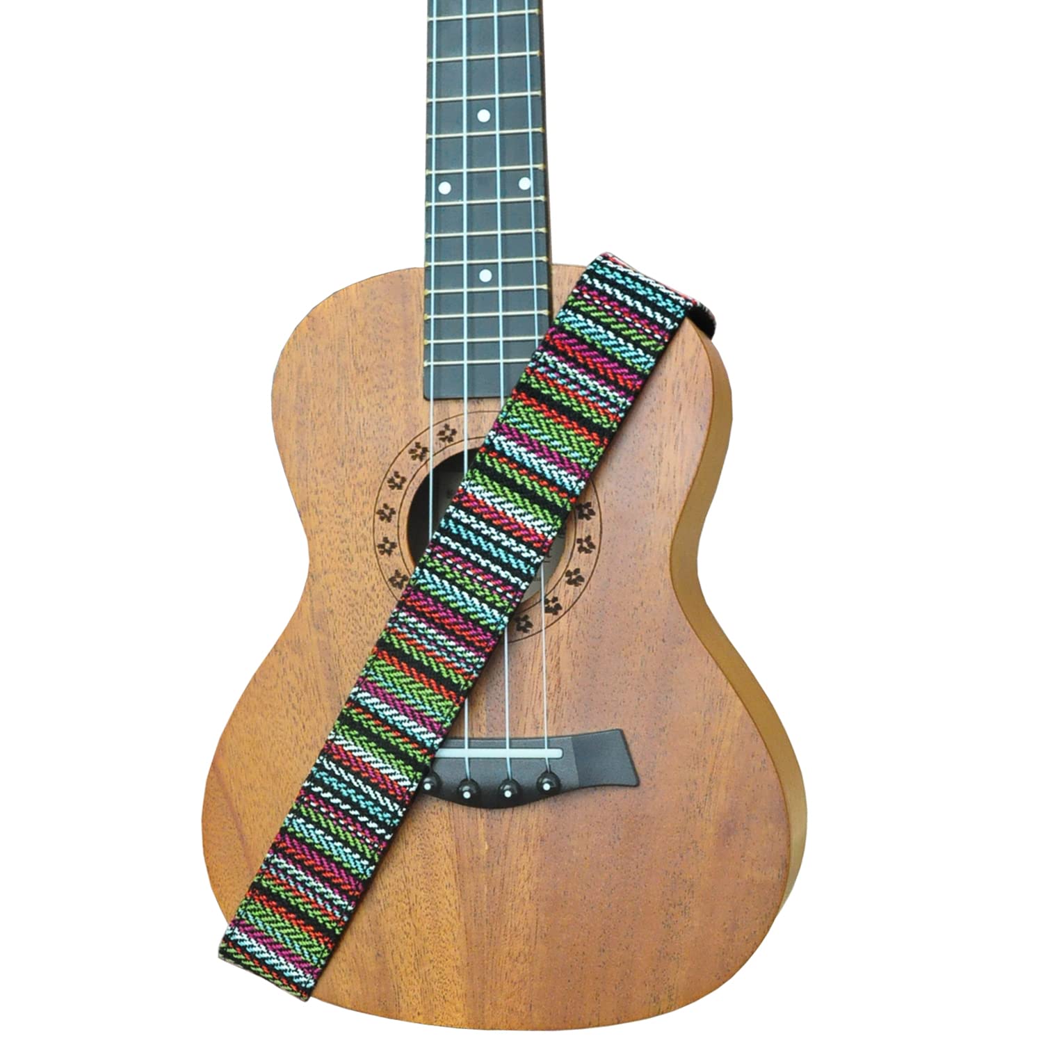 Farcaya Ukulele Strap For Soprano Concert Tenor Baritone Uke Mandolin Banjo Cotton Soft Country Style With Picks Locks Buttons E