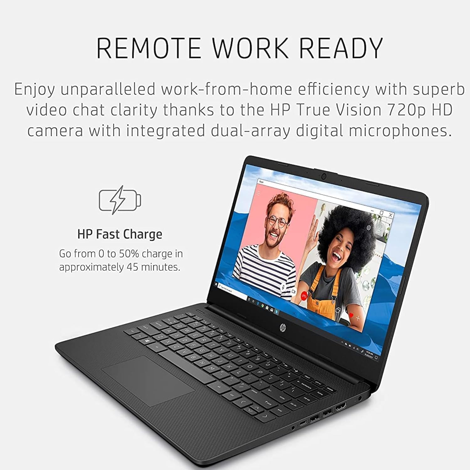 Hp New Flagship 14'' Laptop With Free Ai-Powered Microsoft 365 | Bluetooth Earphones | 16Gb Ram | 512Gb External Drive & 64Gb On