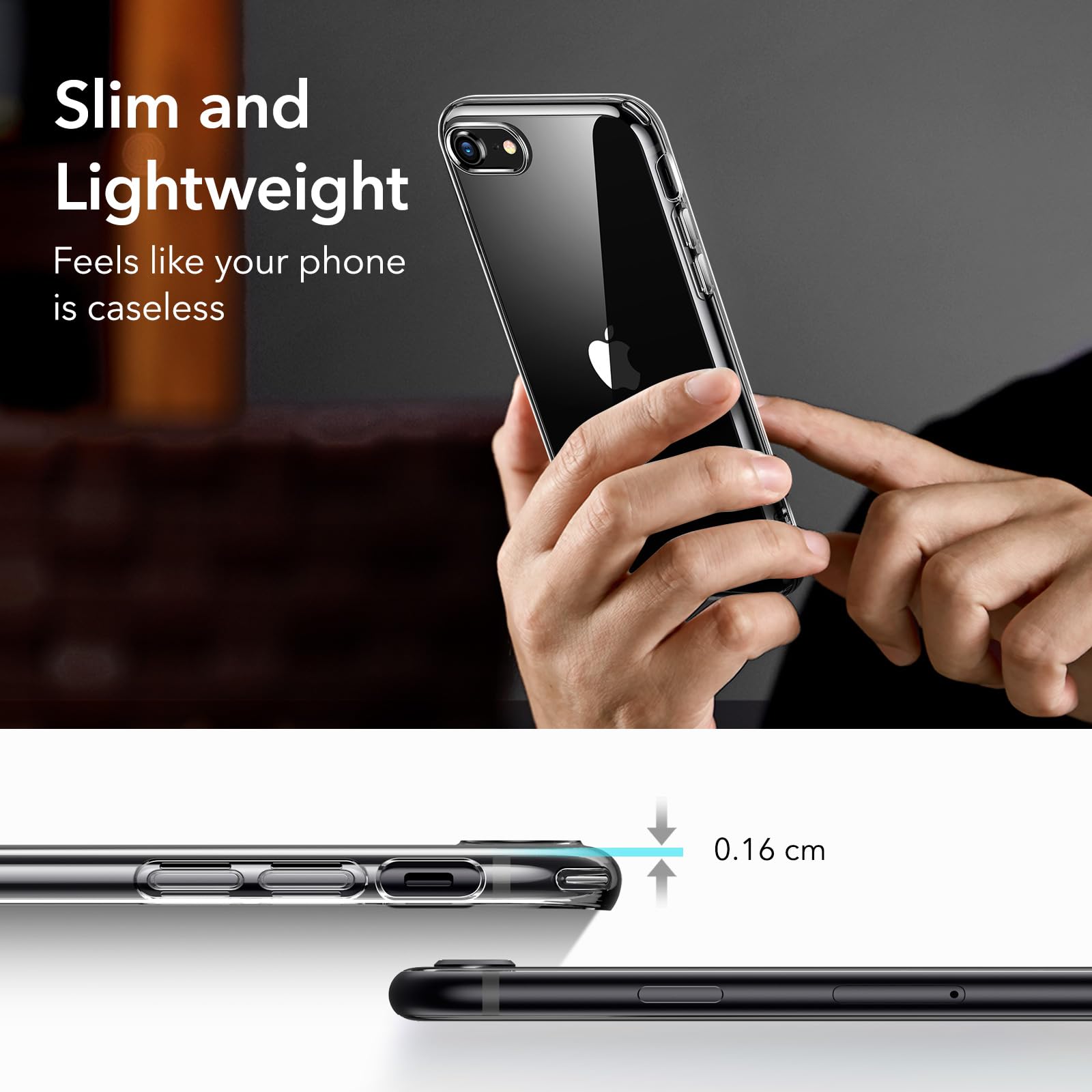 Esr For Iphone Se Case 2022/2020/3Rd/2Rd,For Iphone 8/7 Case, Thin Soft Tpu Transparent Protective Cover, Yellowing Resistant, Z