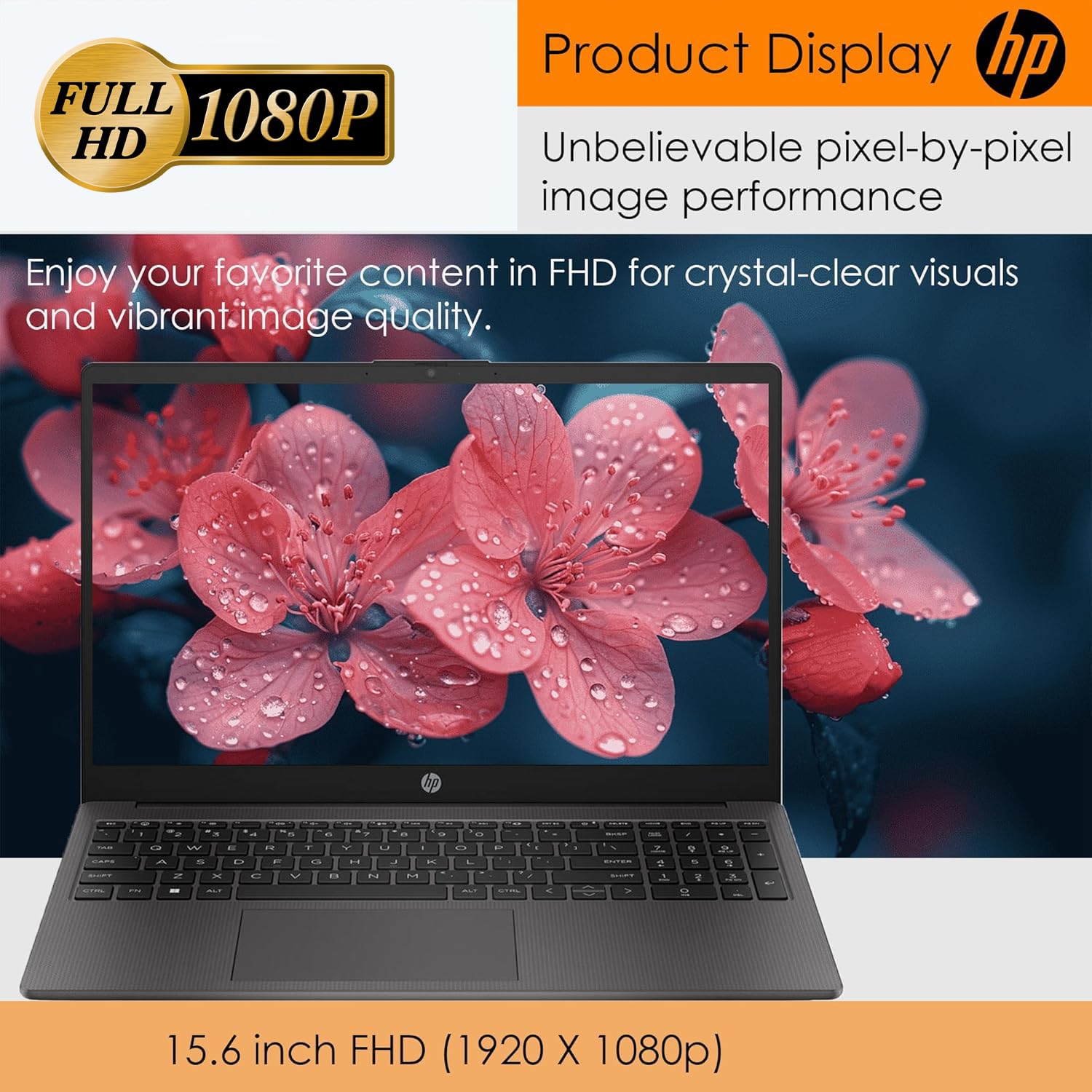 Hp 15.6'' Fhd Laptop For Students And Home Use, 16Gb Ram, 512Gb Ssd, Reliable Amd Processor, Fast Wi-Fi 6, Ethernet Rj-45, Sd Ca