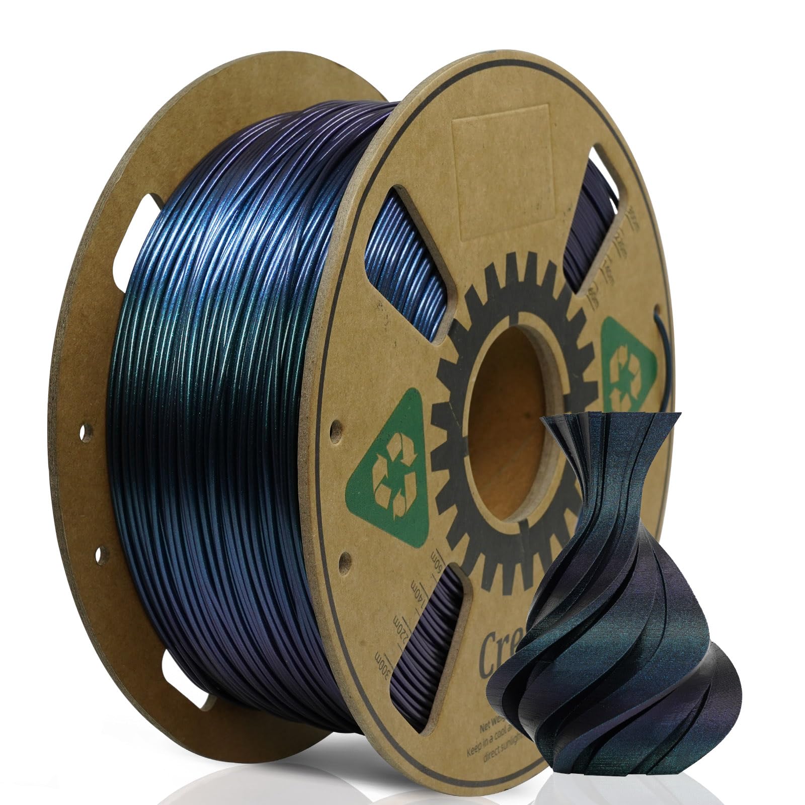 Creator PETG Filament 1.75mm, High Speed 3D Printer Filament 1KG for Max 500mm/s Fast Printing, Burnt Titanium Color Changing Fi
