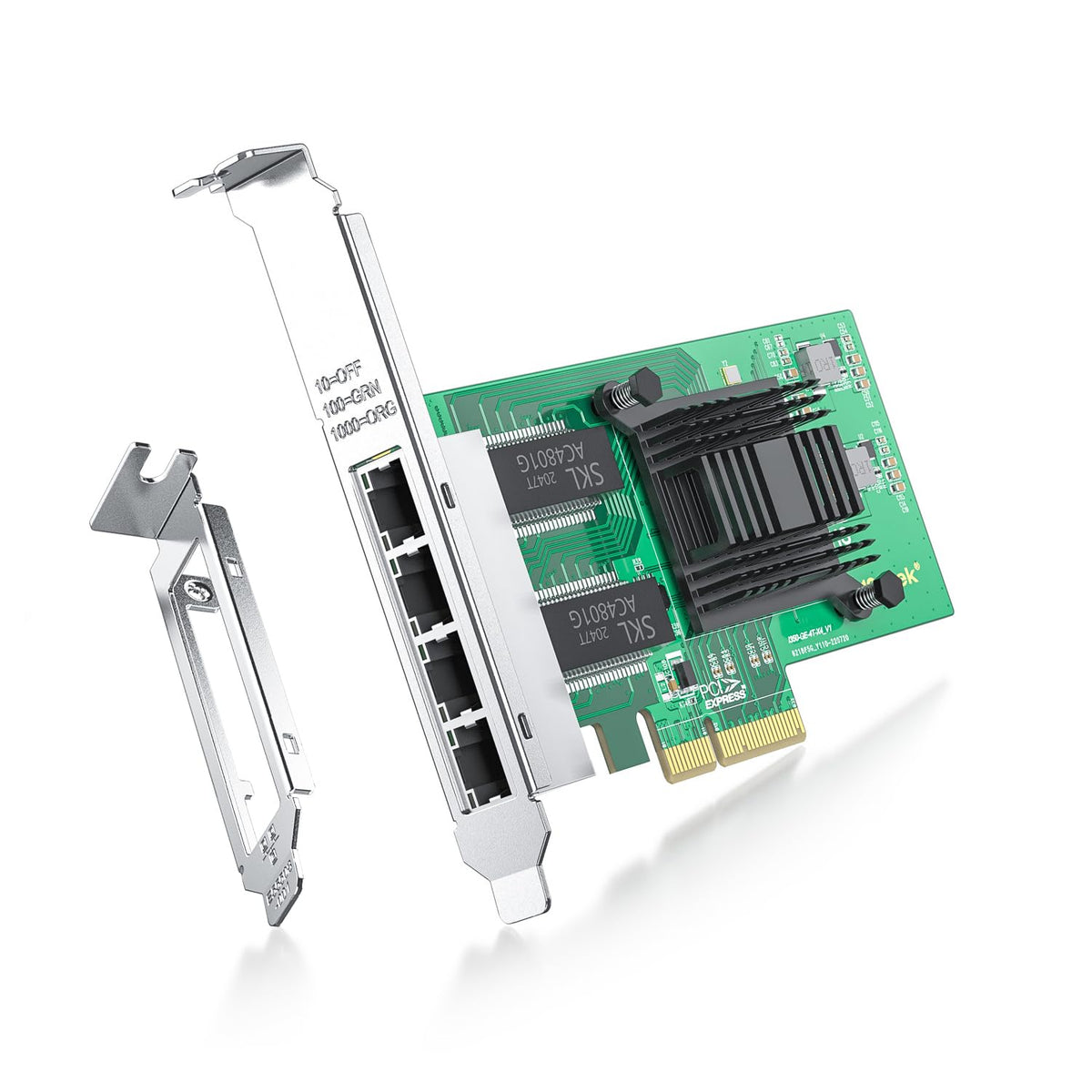 4 Port Gigabit Nic For Intel I350 T4 With Low Profile, Gigabit Ethernet Network Adapter Card With Intel I350 Am4 Controller, Sup