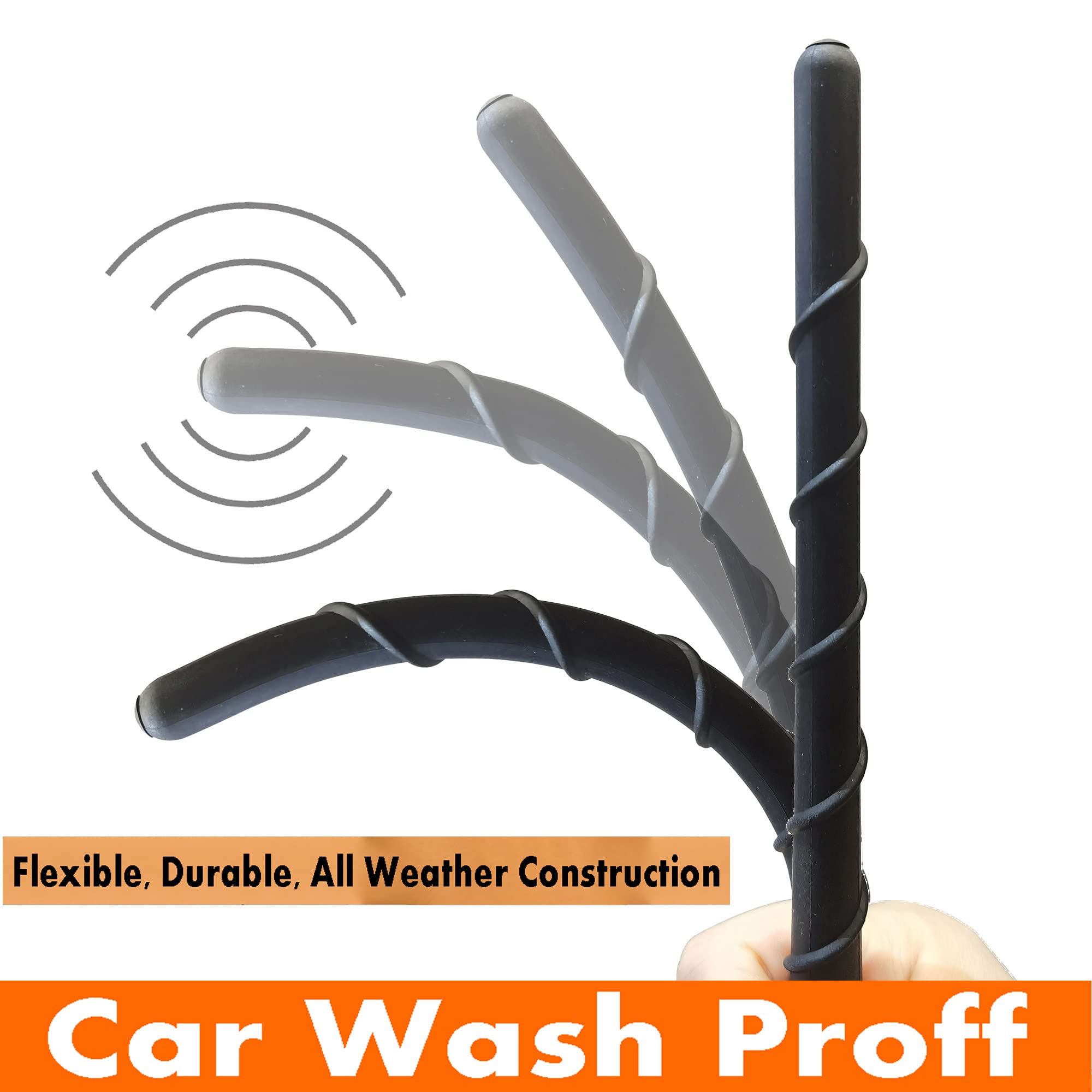 Spiral Rubber Antenna For Nissan Rogue (2008 2013), Nissan Murano (2003 2014), Sentra (2007 2012), Versa (2007 2012), Leaf (2011