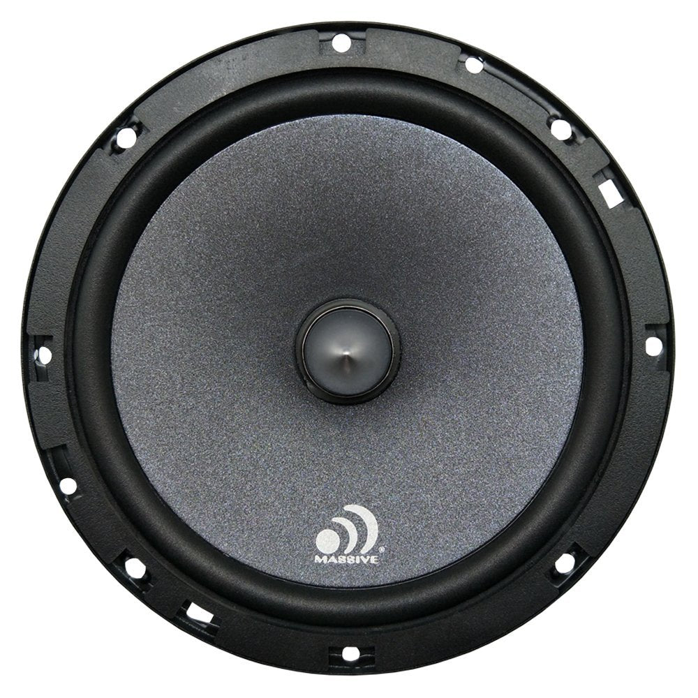Massive Audio Fc6 6 Inch / 6.5 Inch 150W / 300 Watts Max, 25Mm Silk Dome Tweeter, 4 Ohm, 12Db X Over, Component Car Speaker Syst