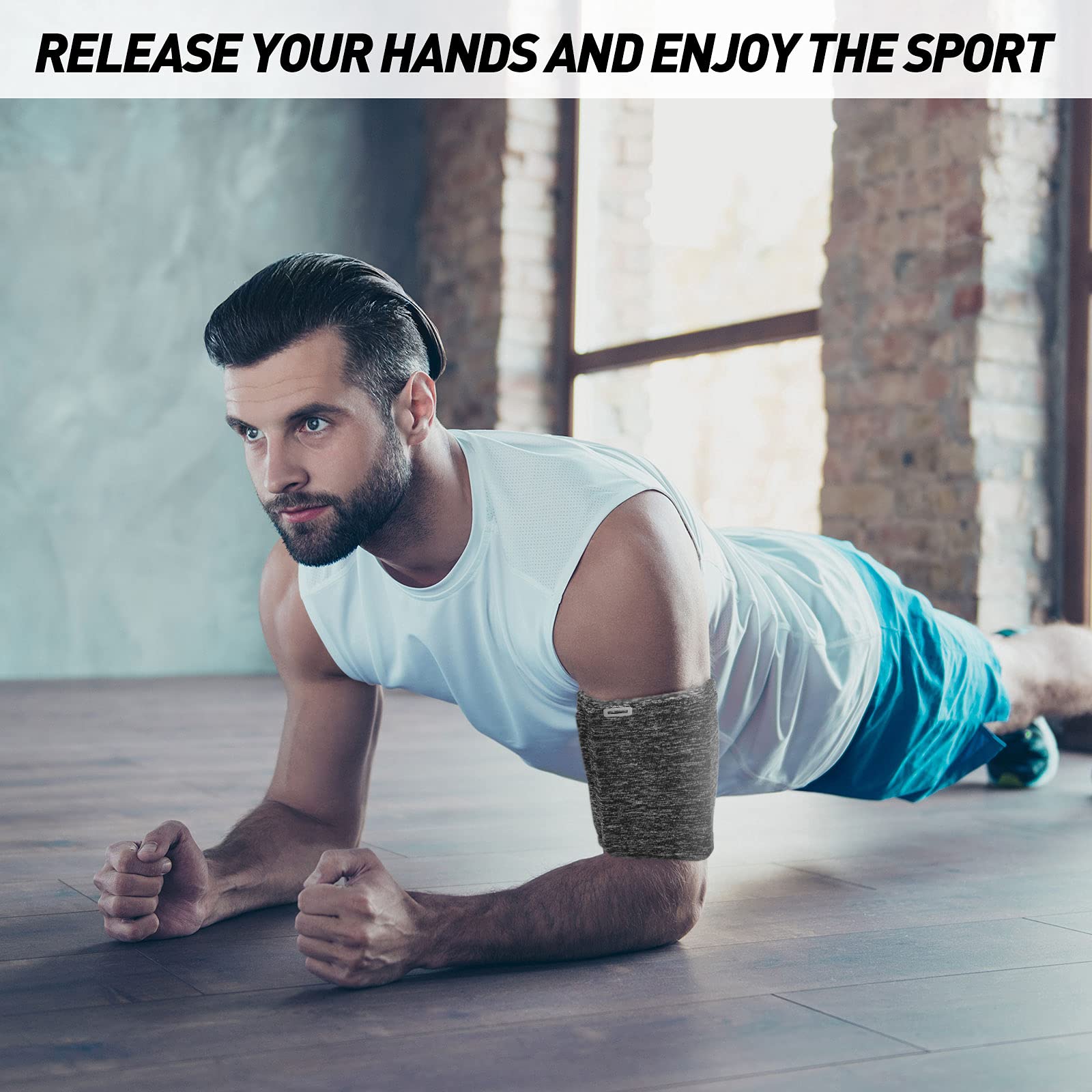 Outus 3 Pieces Phone Armband Running Armband Cell Phone Sleeve For Running Holder Arm Bands For Walking Hiking Jogging Travel (B