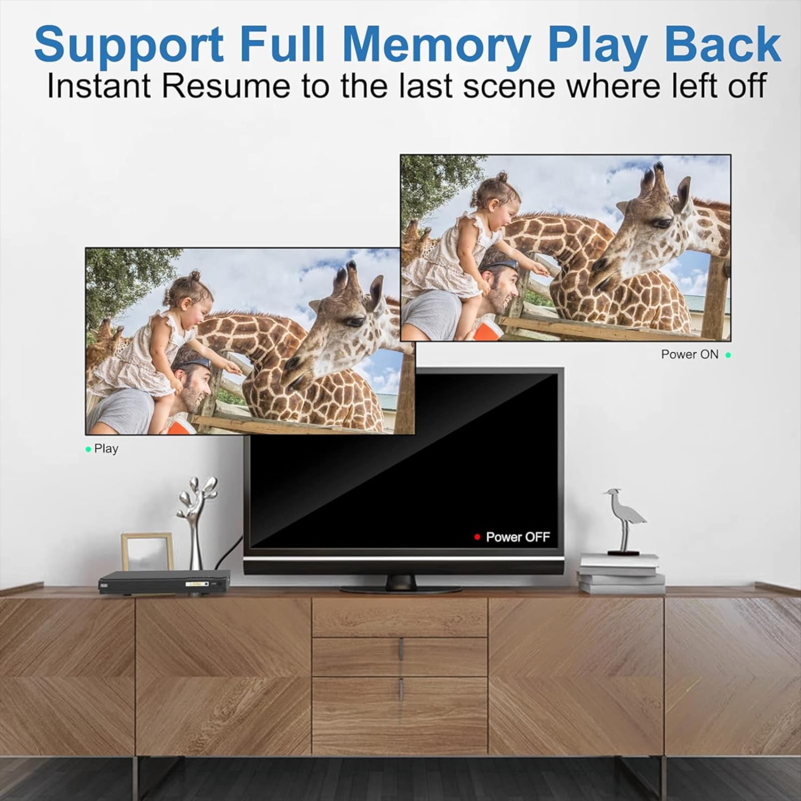 Dvd Player, Hdmi & Rca Connection, Region Free Dvd Players For Tv, With Microphone/Usb Input Design, Ntsc/Pal System, Comes With Hdmi & Rca Cable And Remote Control.