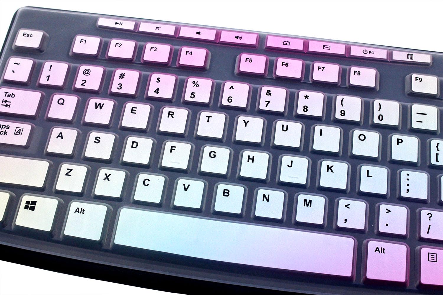 Juyuish Ultra Thin Desktop Pc Silicone Keyboard Cover Skin Protector Compatible For Logitech Mk295 Mk275 Mk270 Wireless Keyboard