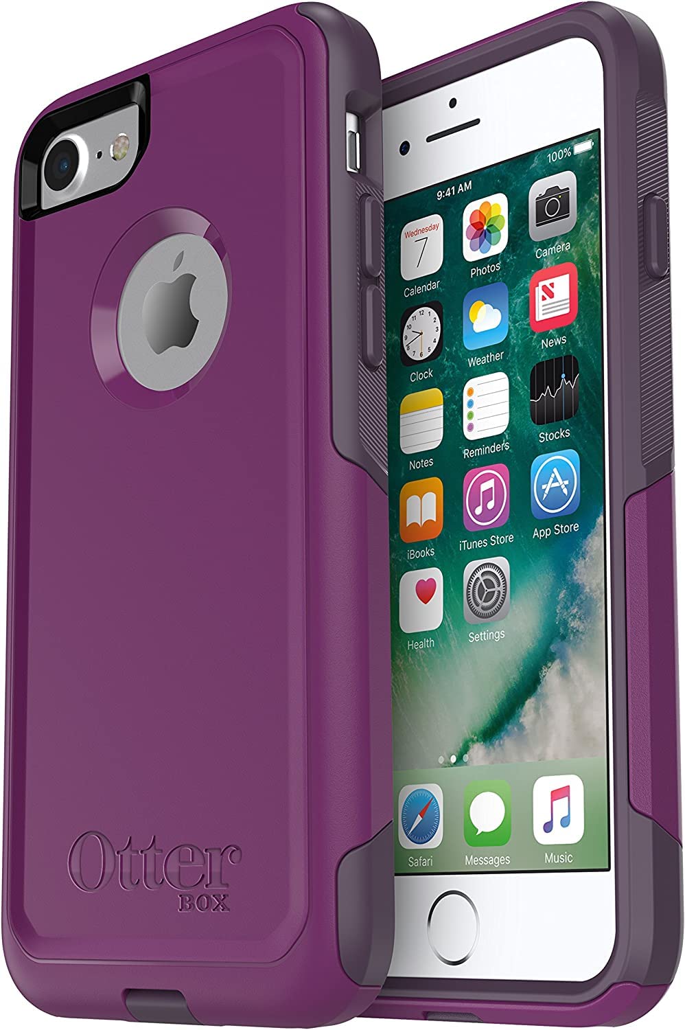 Otterbox Commuter Series Case For Iphone Se (3Rd & 2Nd Gen) & Iphone 8/7 (Only)   Non Retail Packaging   (Plum Way)